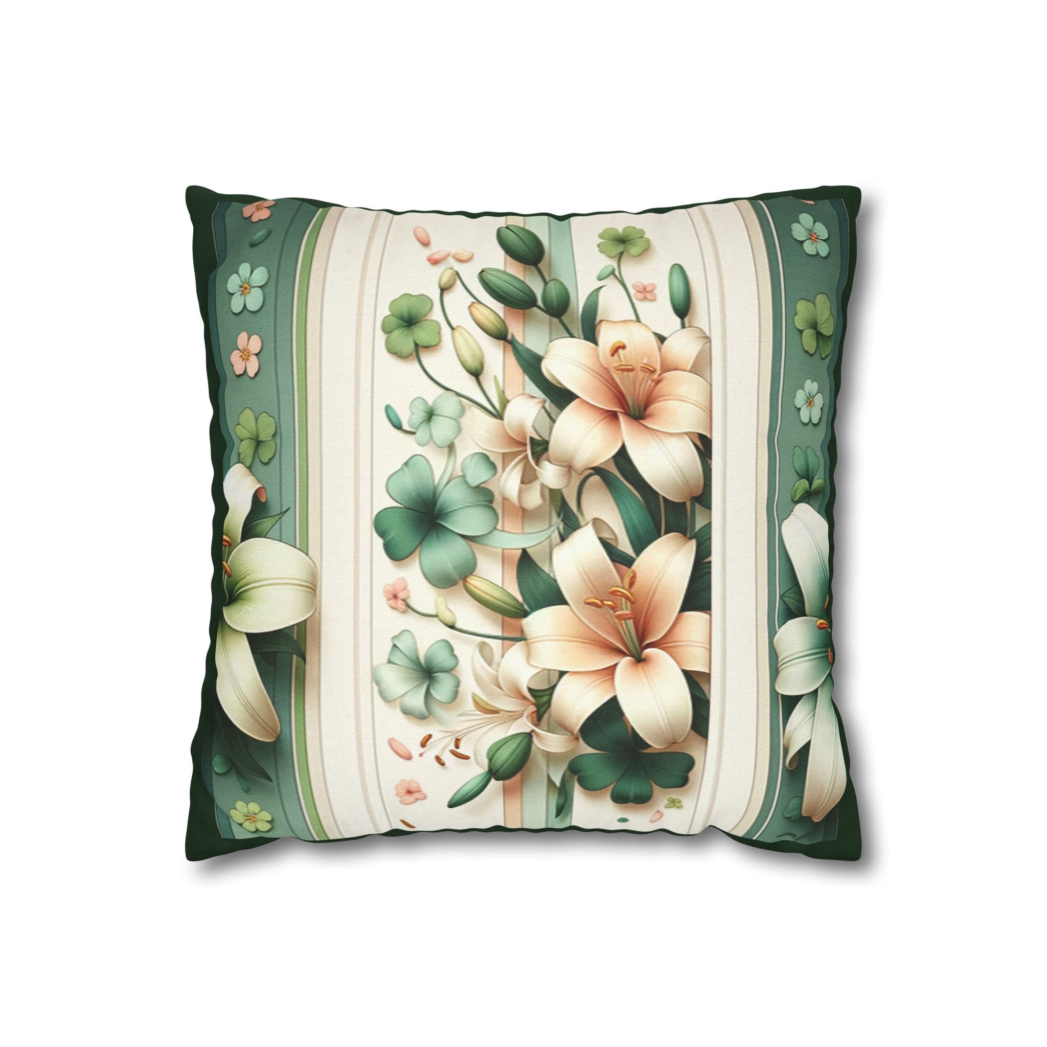 Lilies 2 - Polyester Square Pillowcase