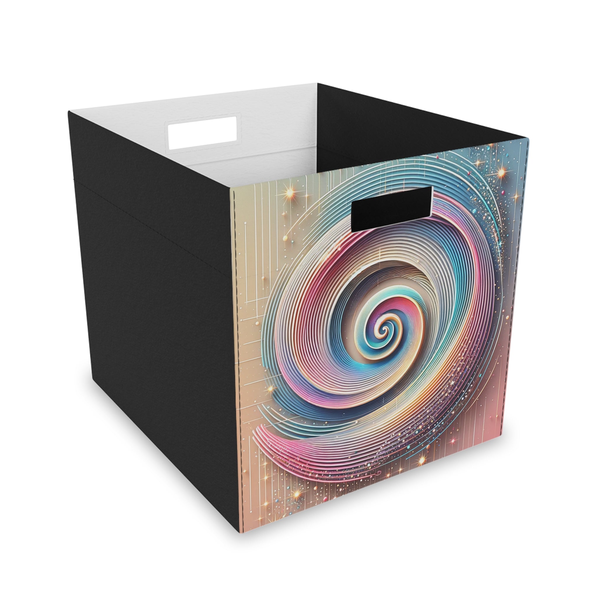 Blue-pink, shiny Spiral - Storage Box