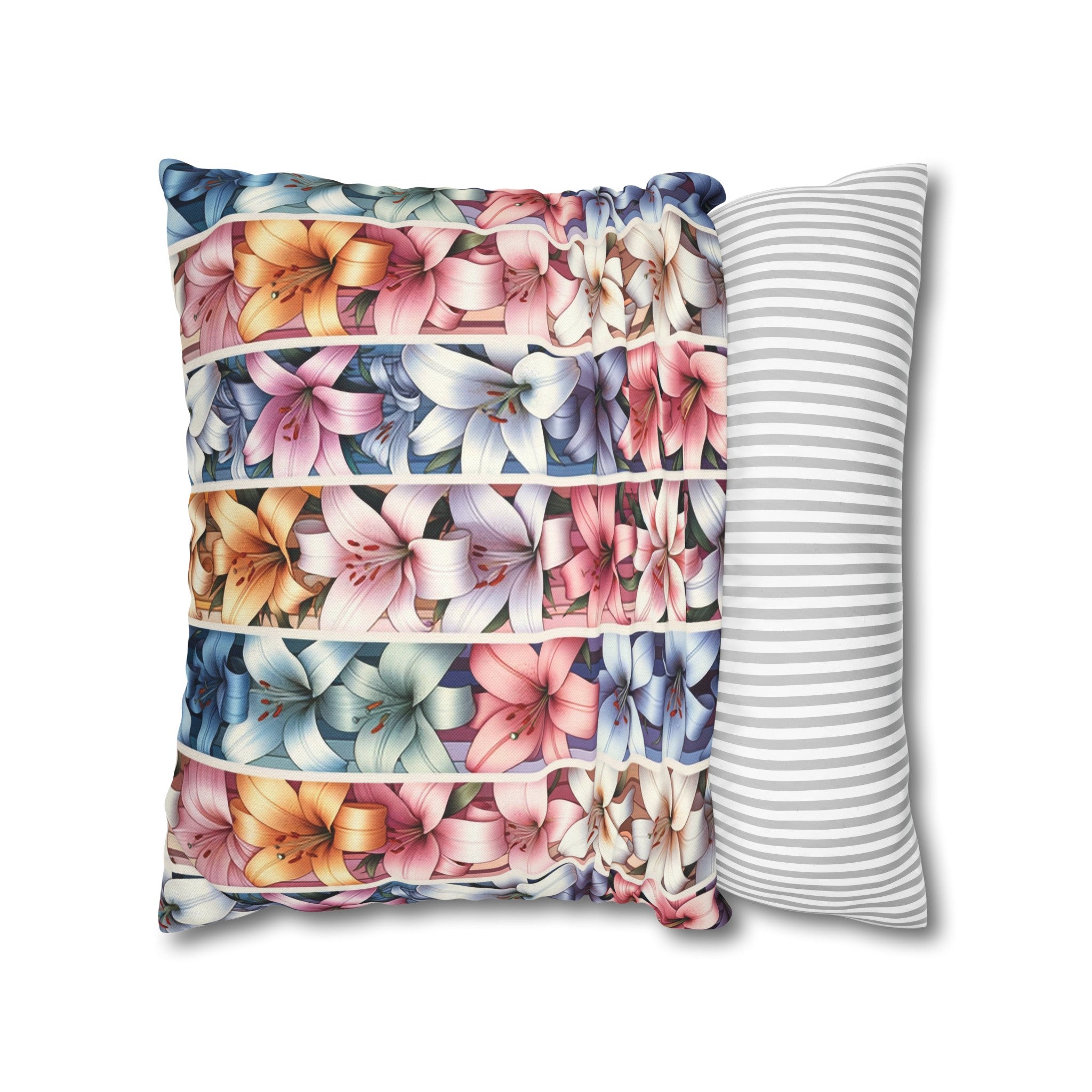 Lilies 5 - Polyester Square Pillowcase