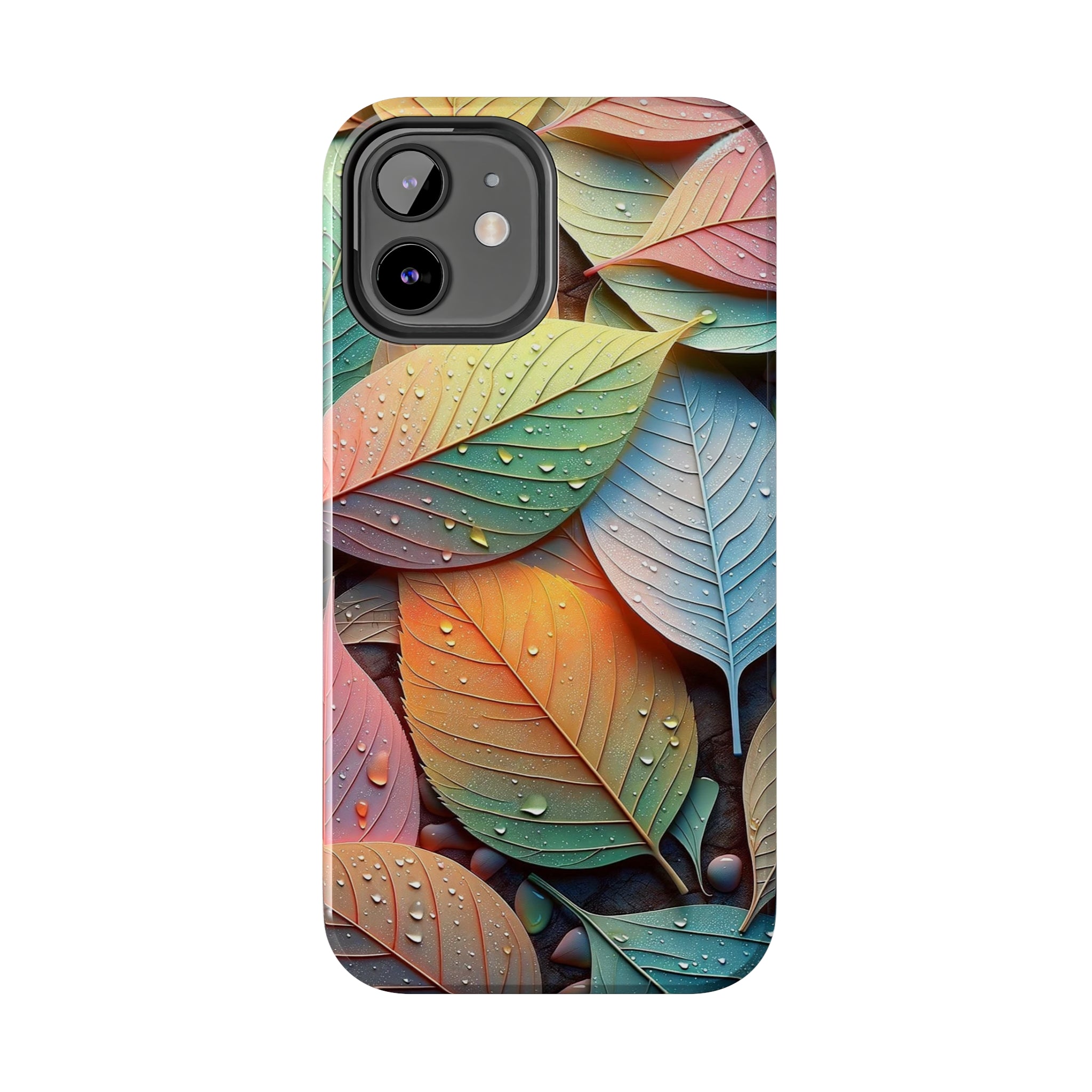 Pastel coloured leaves - Tough Phone Case