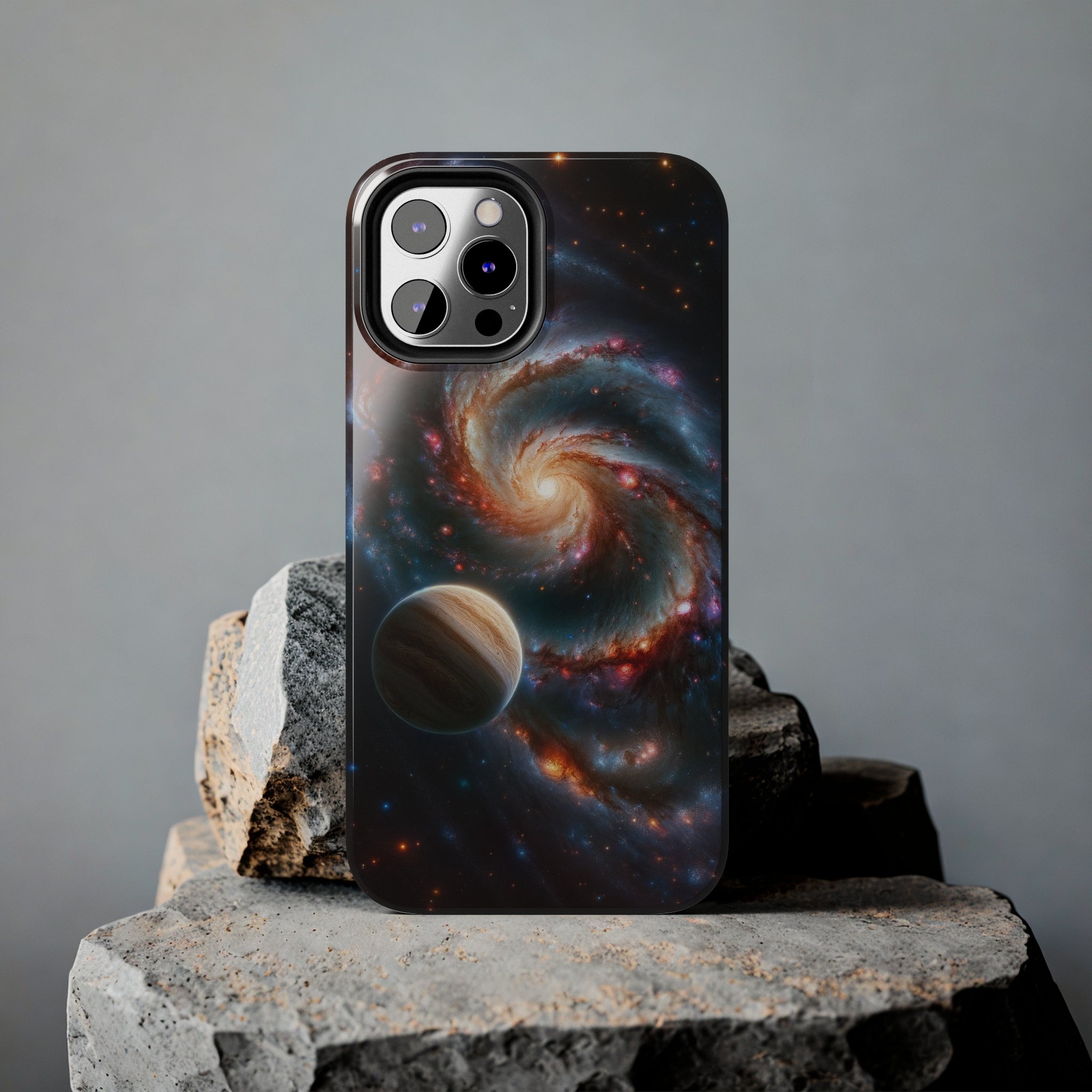 Yellow planet and wormhole - Tough Phone Case