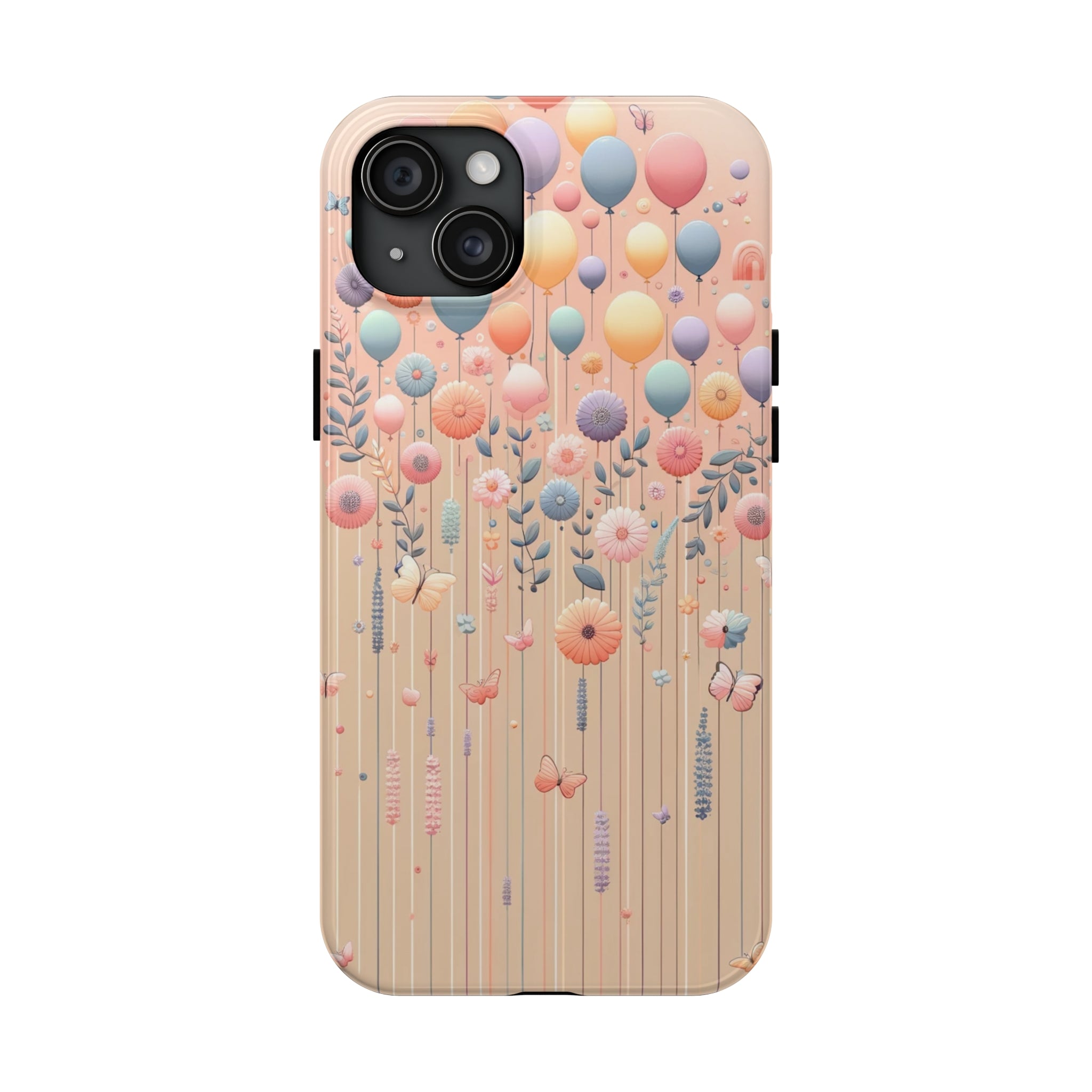 Balloons and flowers - Tough Phone Case