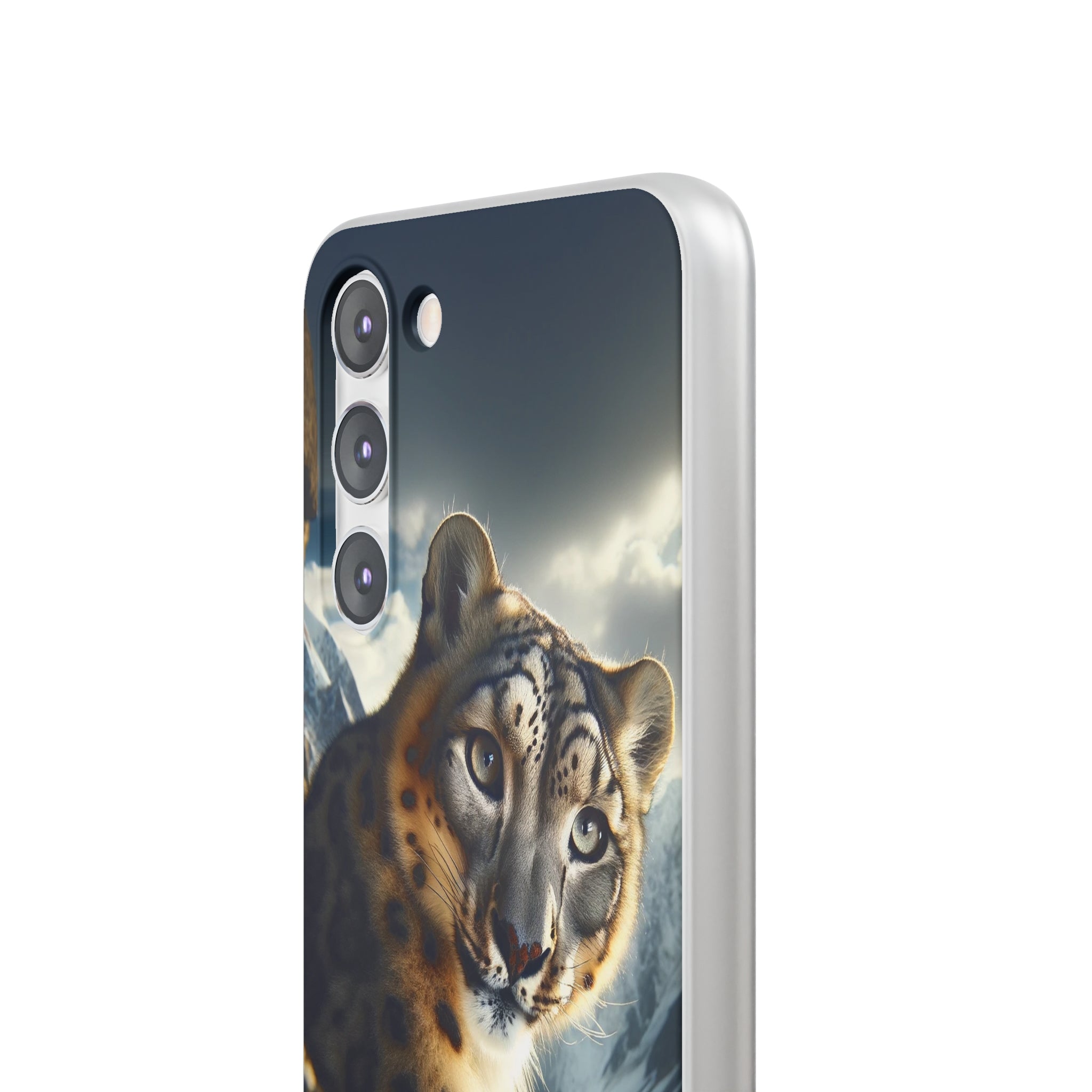 Curious Snow leopard - Flexi Case (Samsung only)