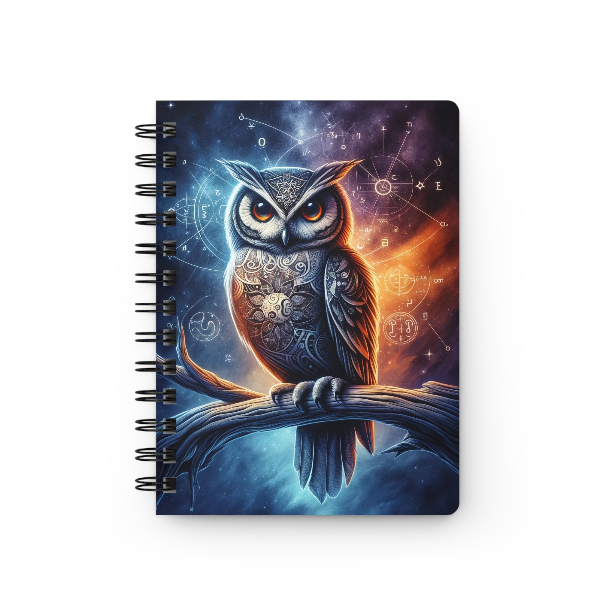 Intelligent owl - Spiral Notebook