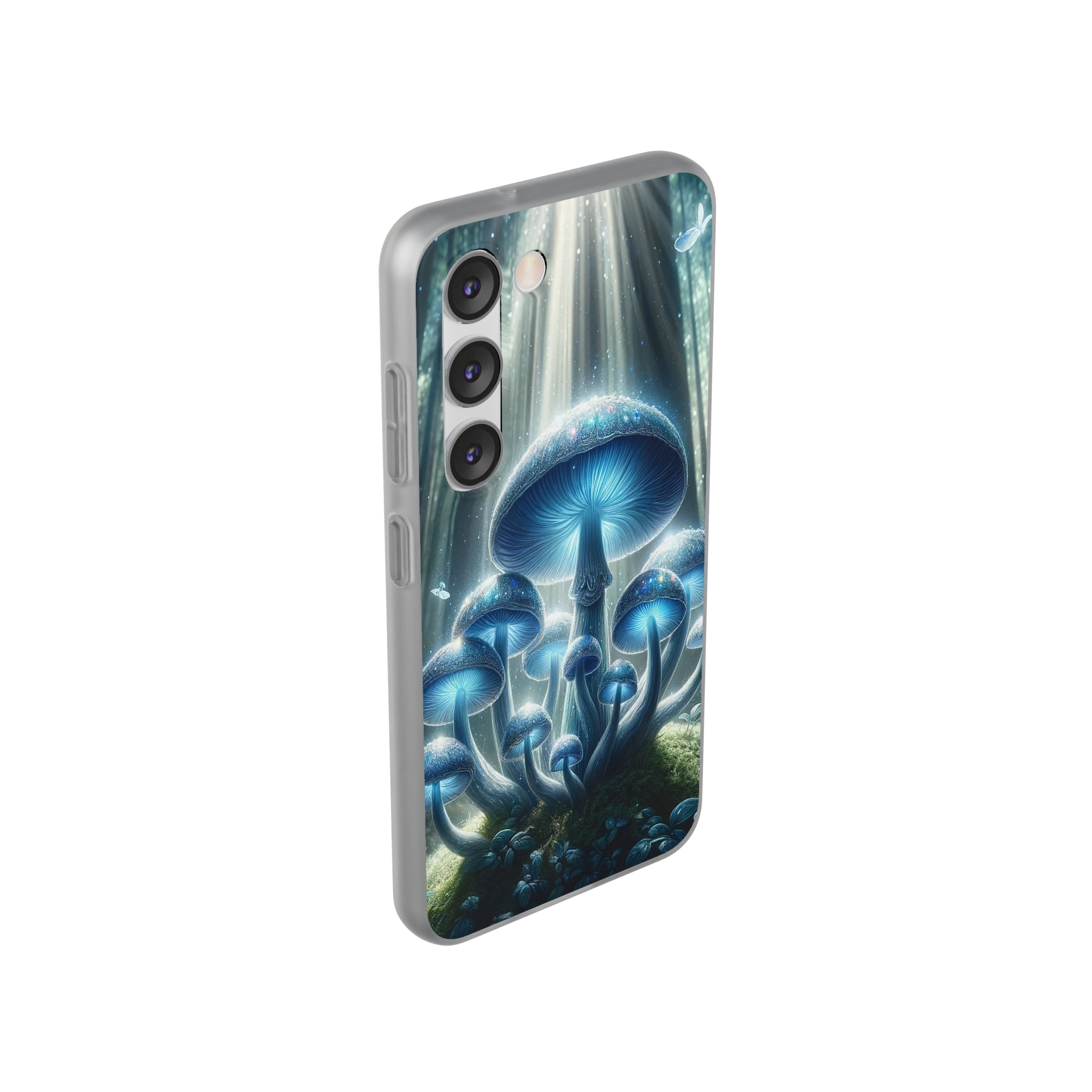 Lightblue mushrooms - Flexi Case (Samsung only)