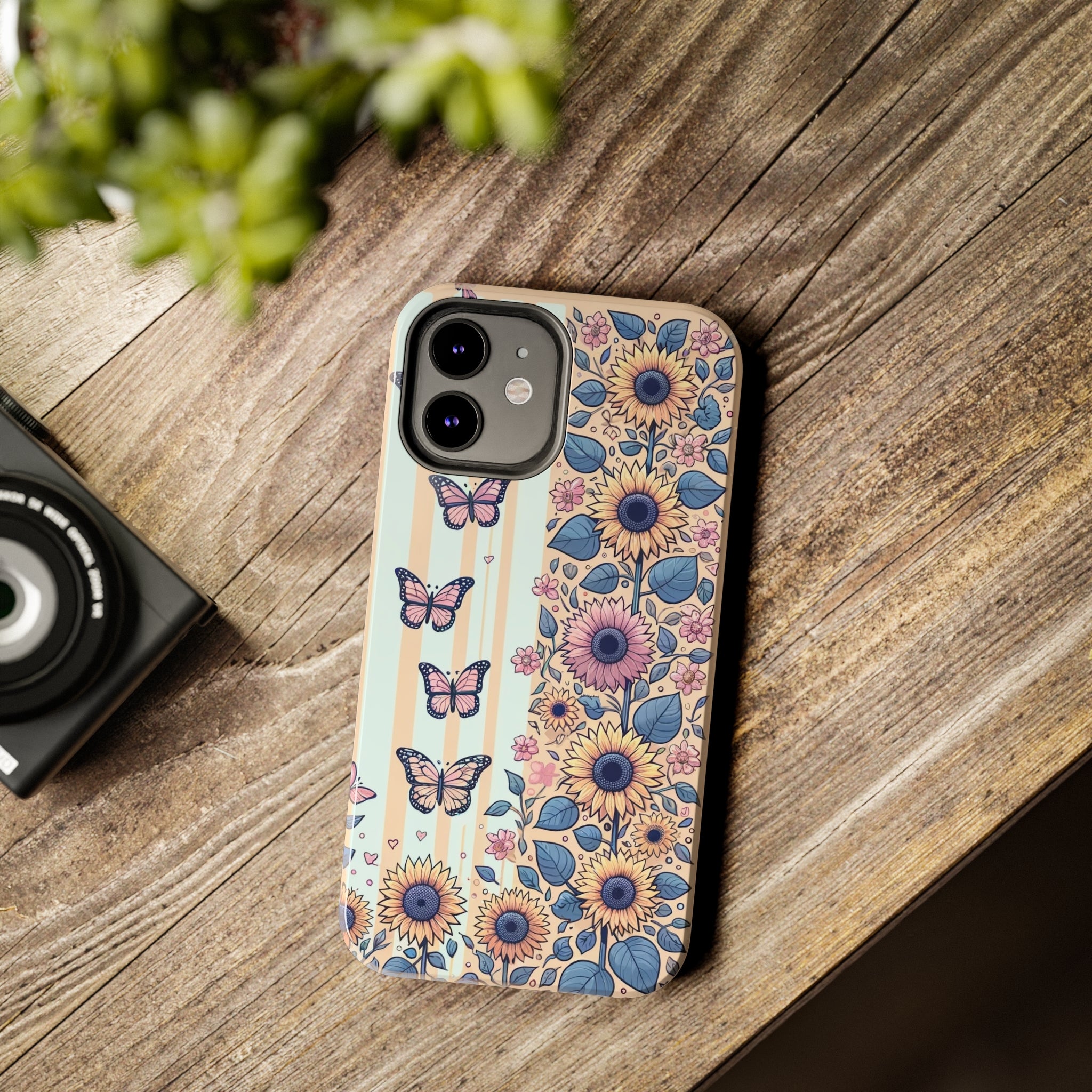 Butterflies and Sunflowers - Tough Phone Case