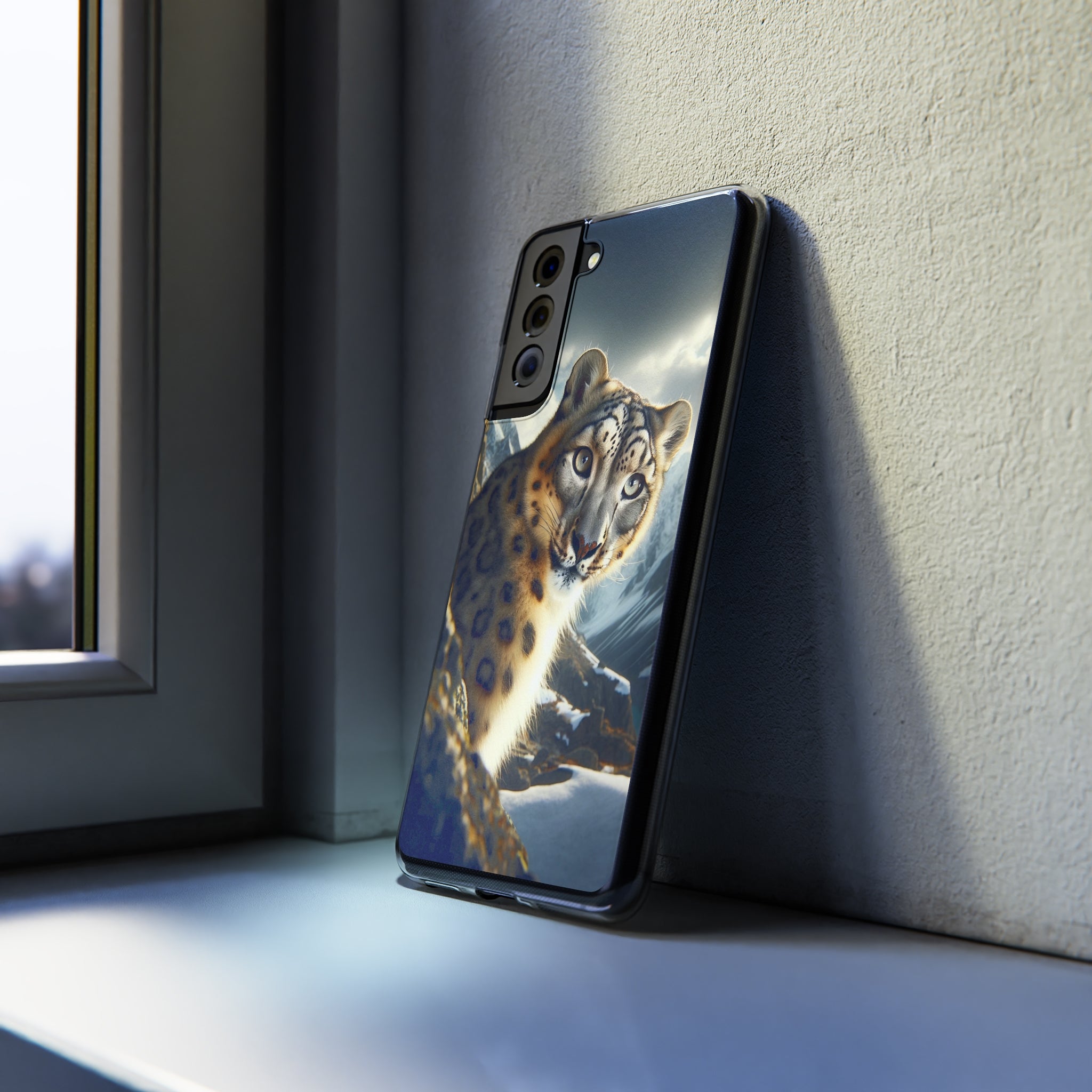 Snow Leopard - Soft Phone Case