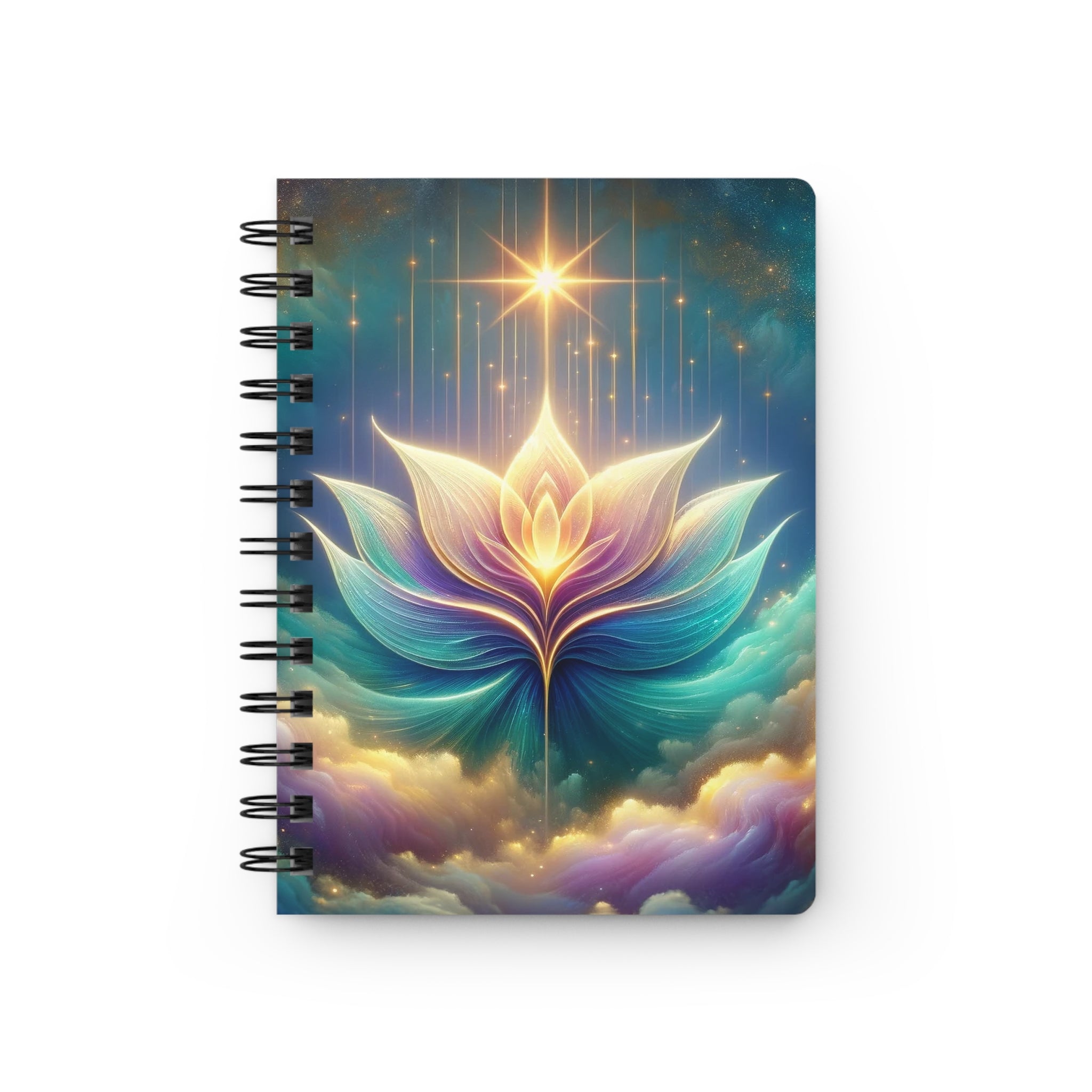 Sparkling flower - Spiral Notebook