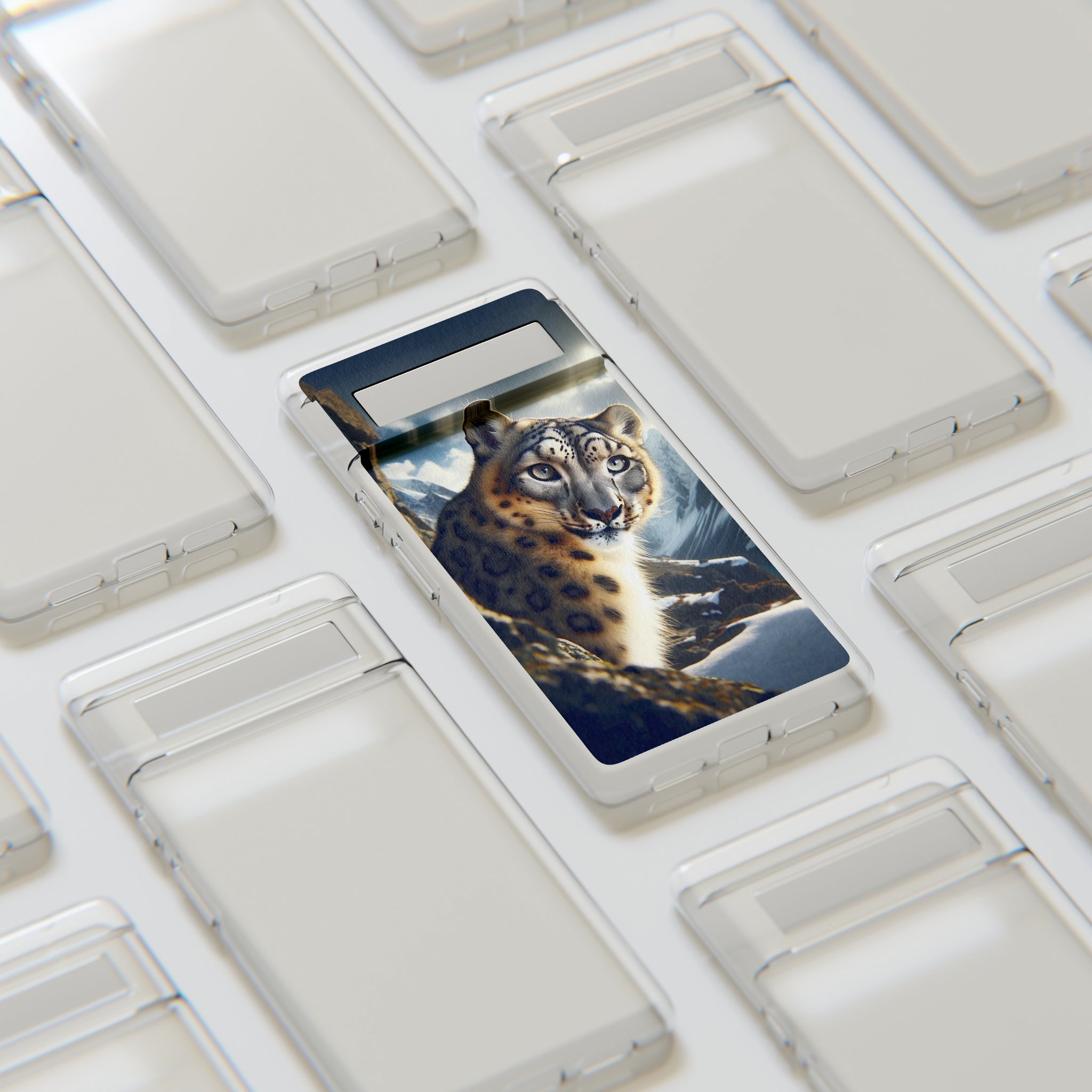 Snow Leopard - Soft Phone Case