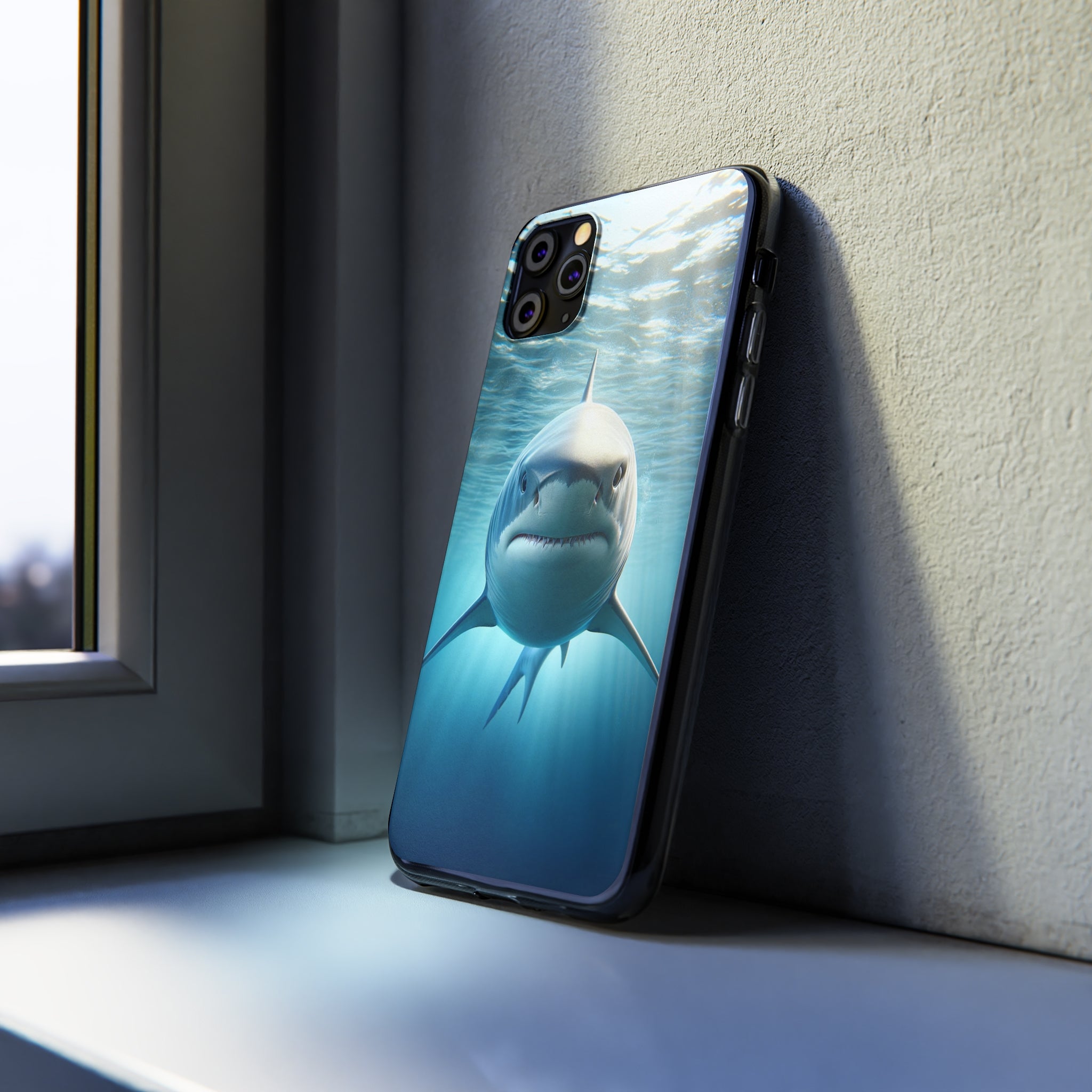 Curious Shark - Soft Phone Case