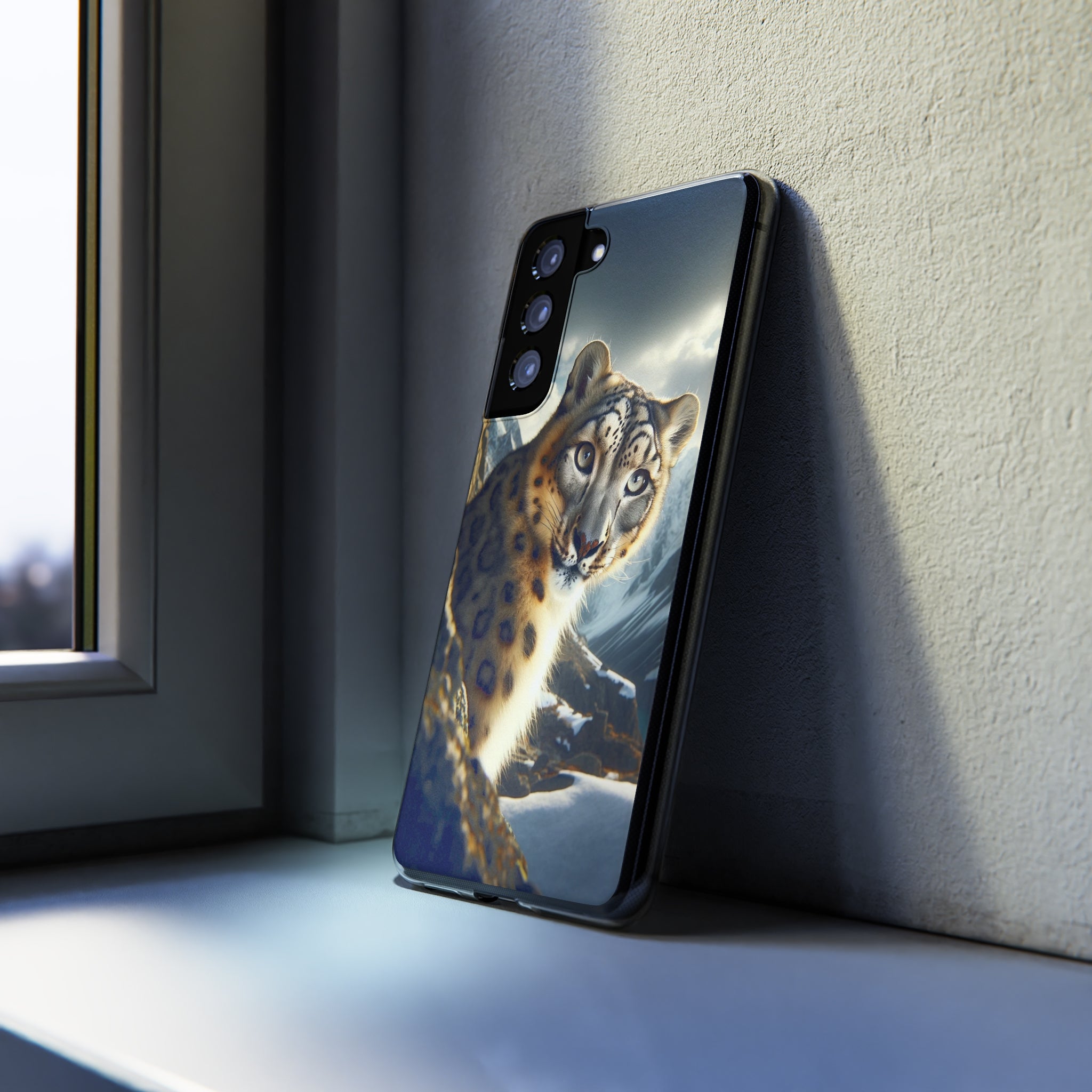 Snow Leopard - Soft Phone Case