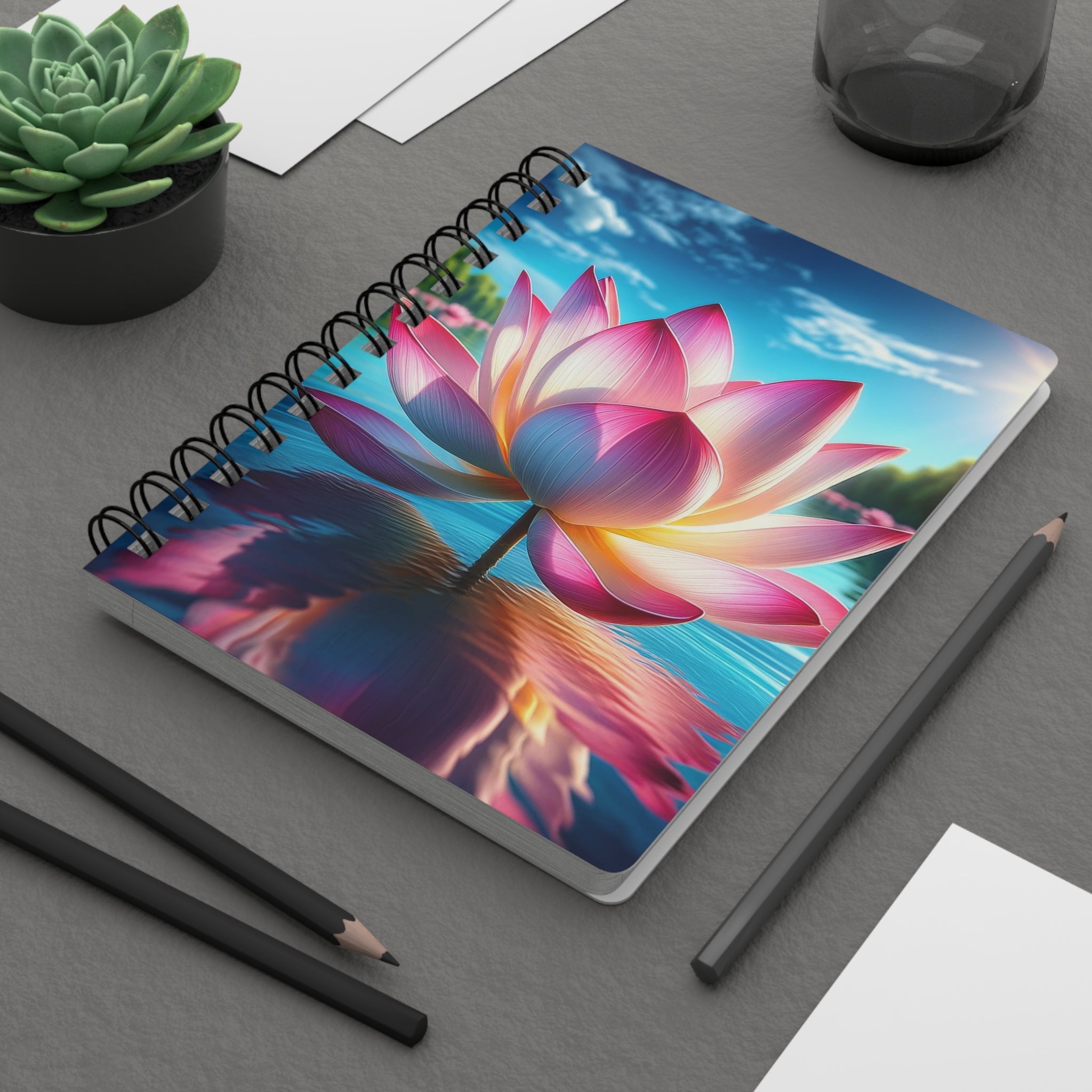 Lotus flower - Spiral Notebook