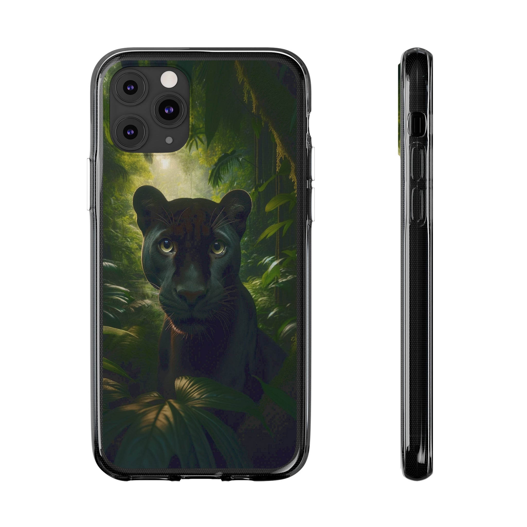 Curious Panther - Soft Phone Case