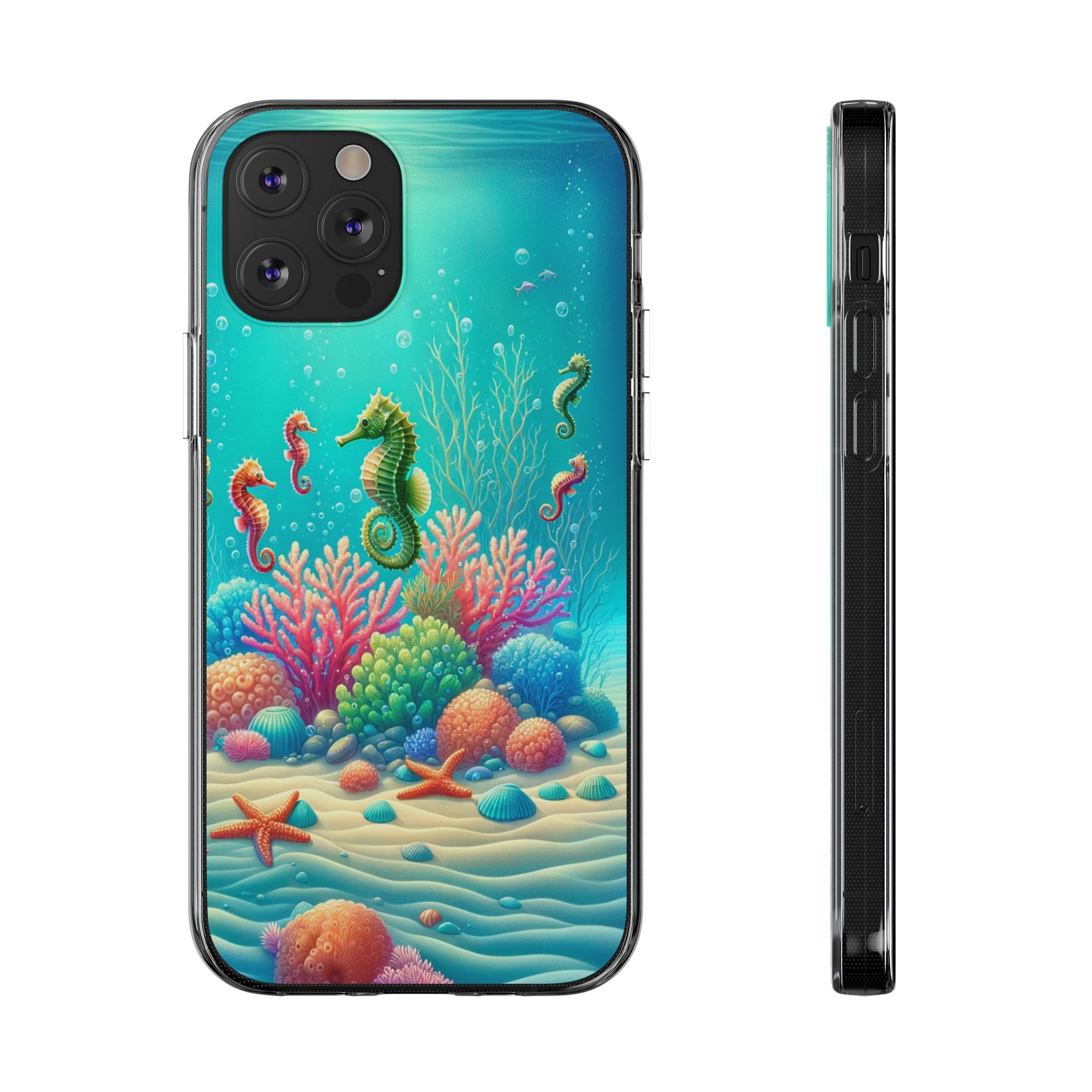 Seahorses - Soft Phone Case