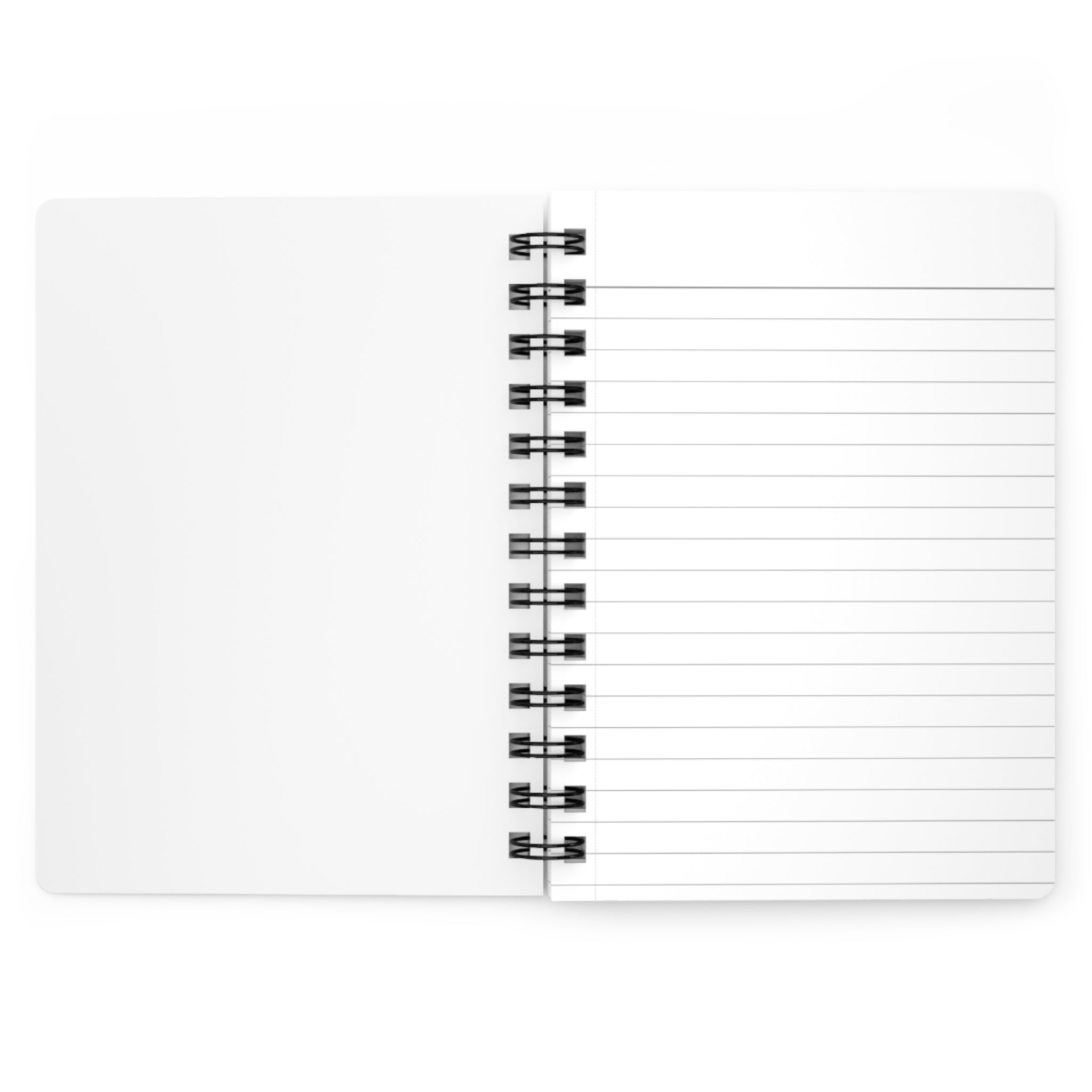 A curious, white rabbit - Spiral Notebook