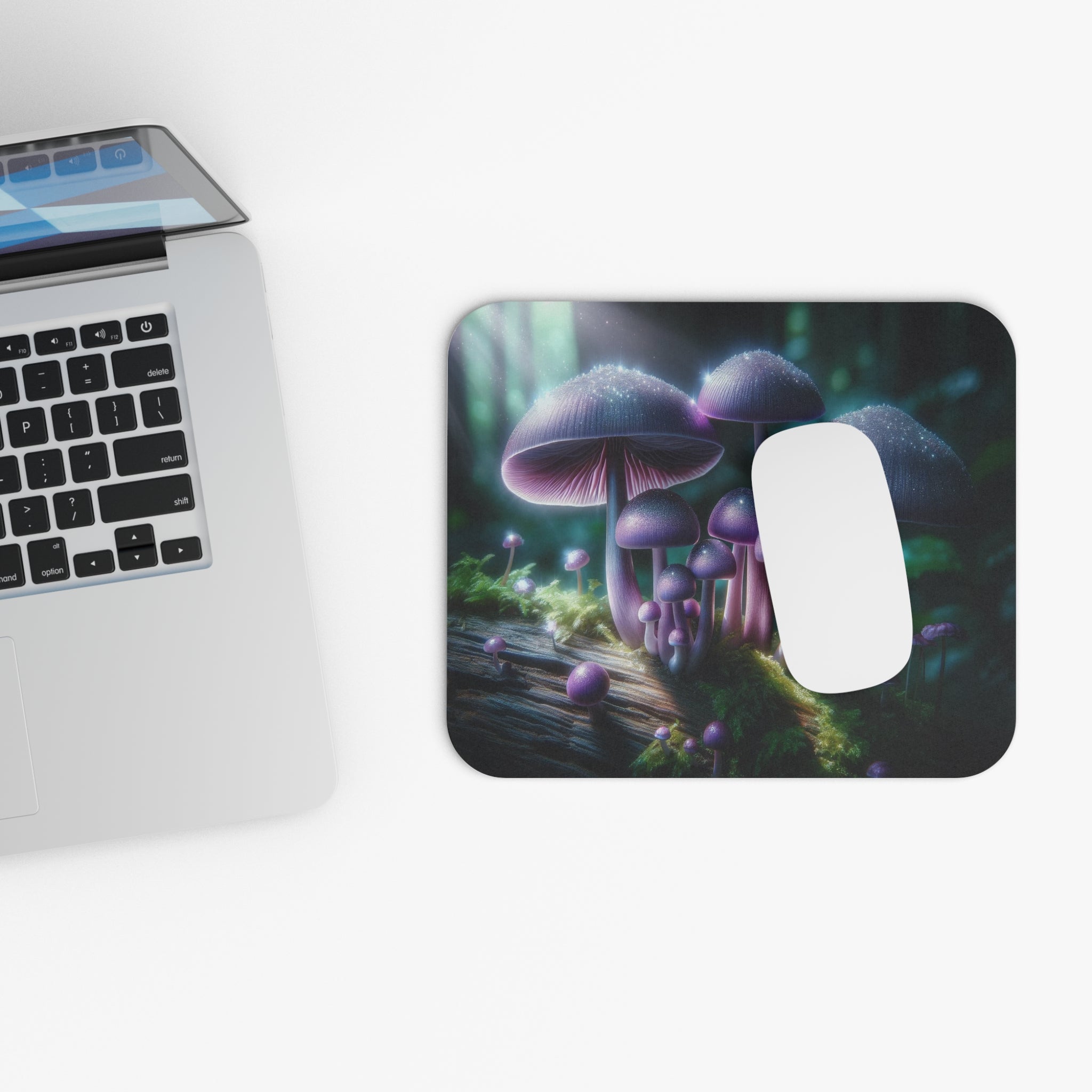 Lavender mushrooms - Mouse Pad (Rectangle)