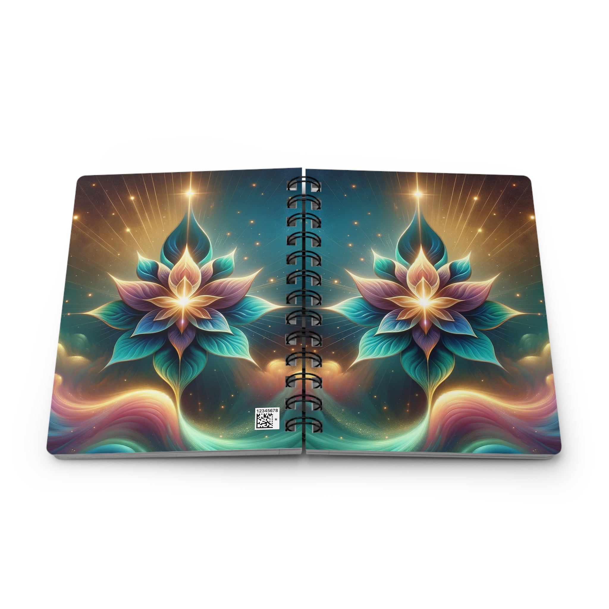 Sparkling flower 2 - Spiral Notebook