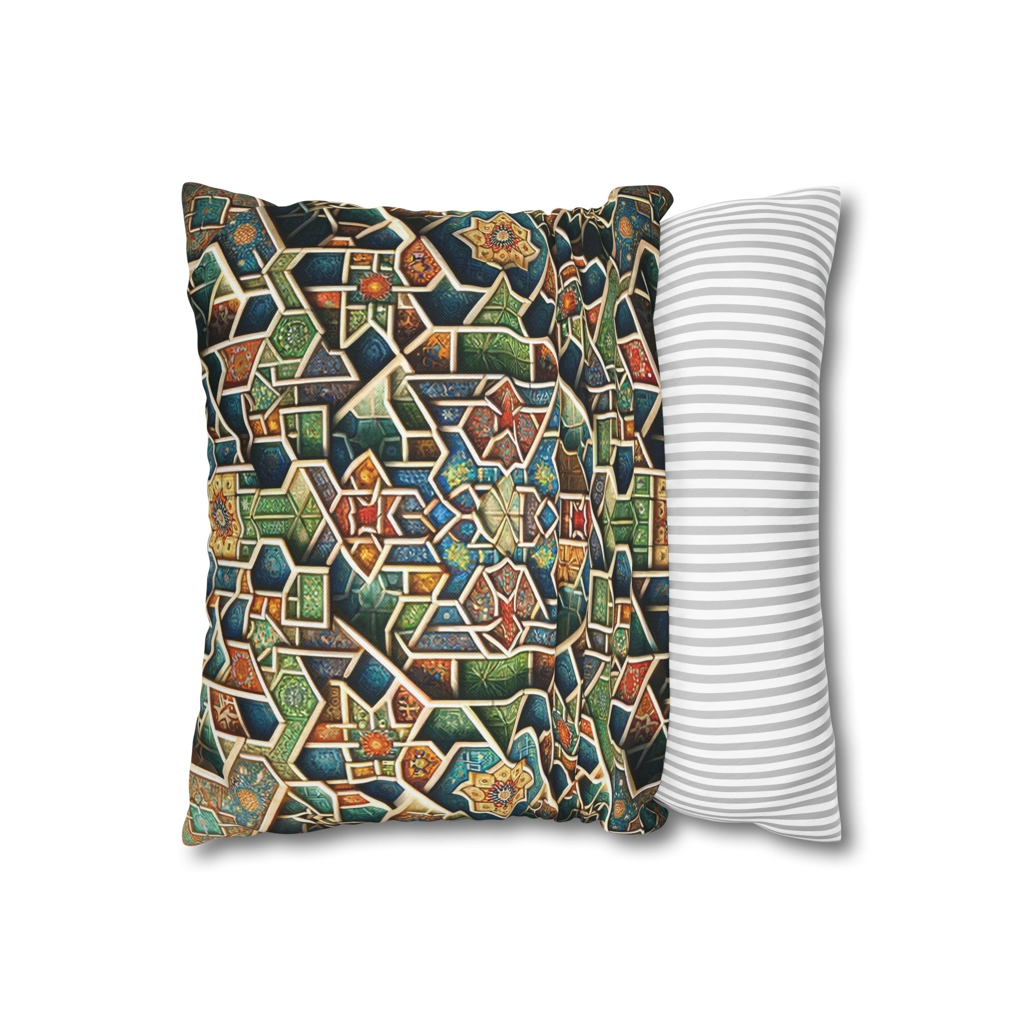 Persian Art 2 - Polyester Square Pillowcase