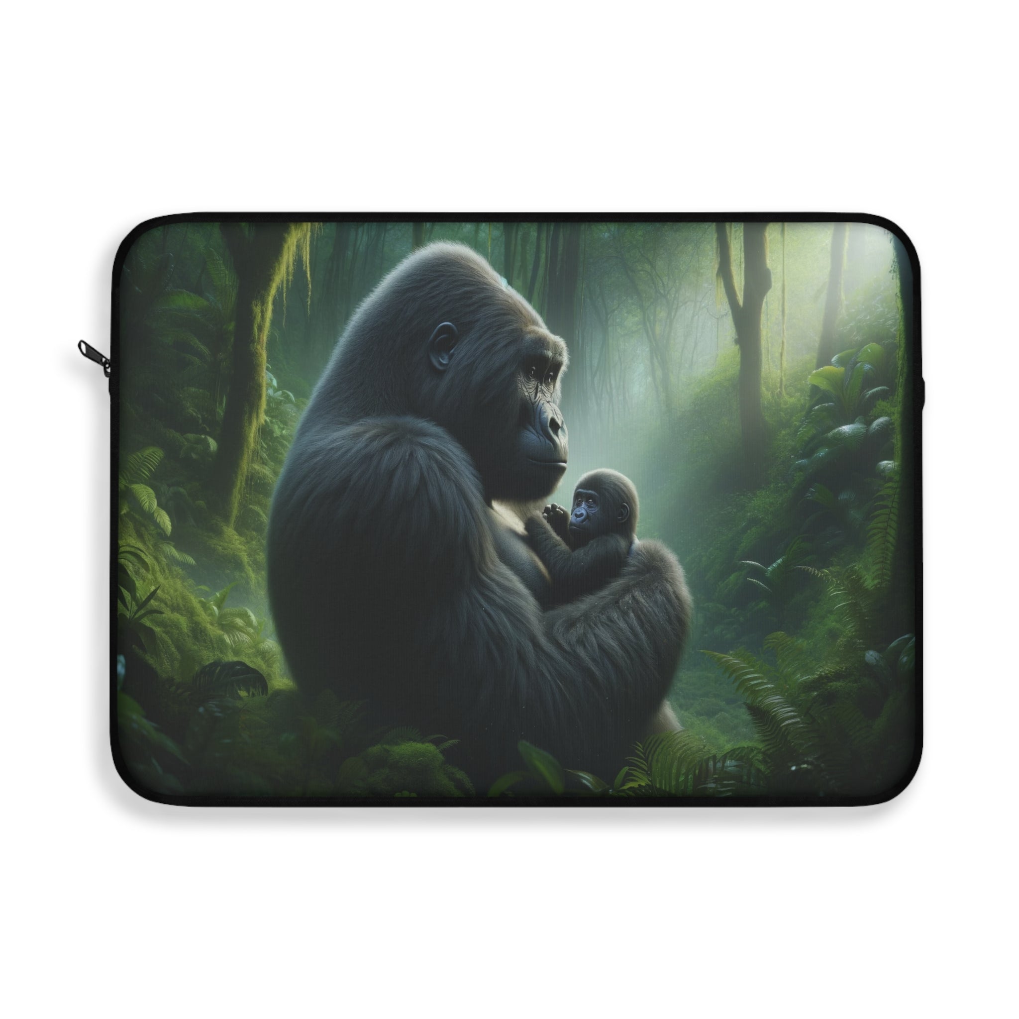 Gorilla mom and child - Laptop Sleeve