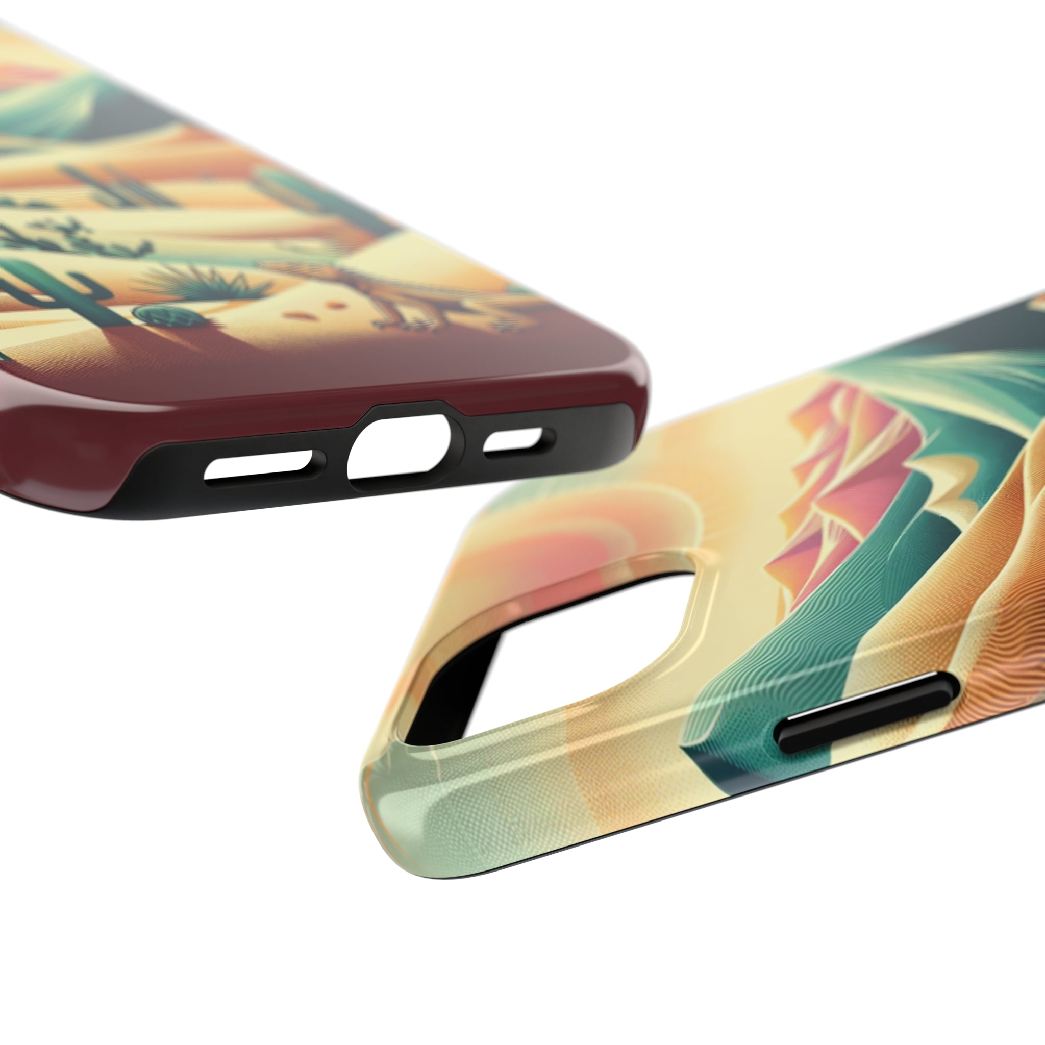 Iguana in the desert - Tough Phone Case