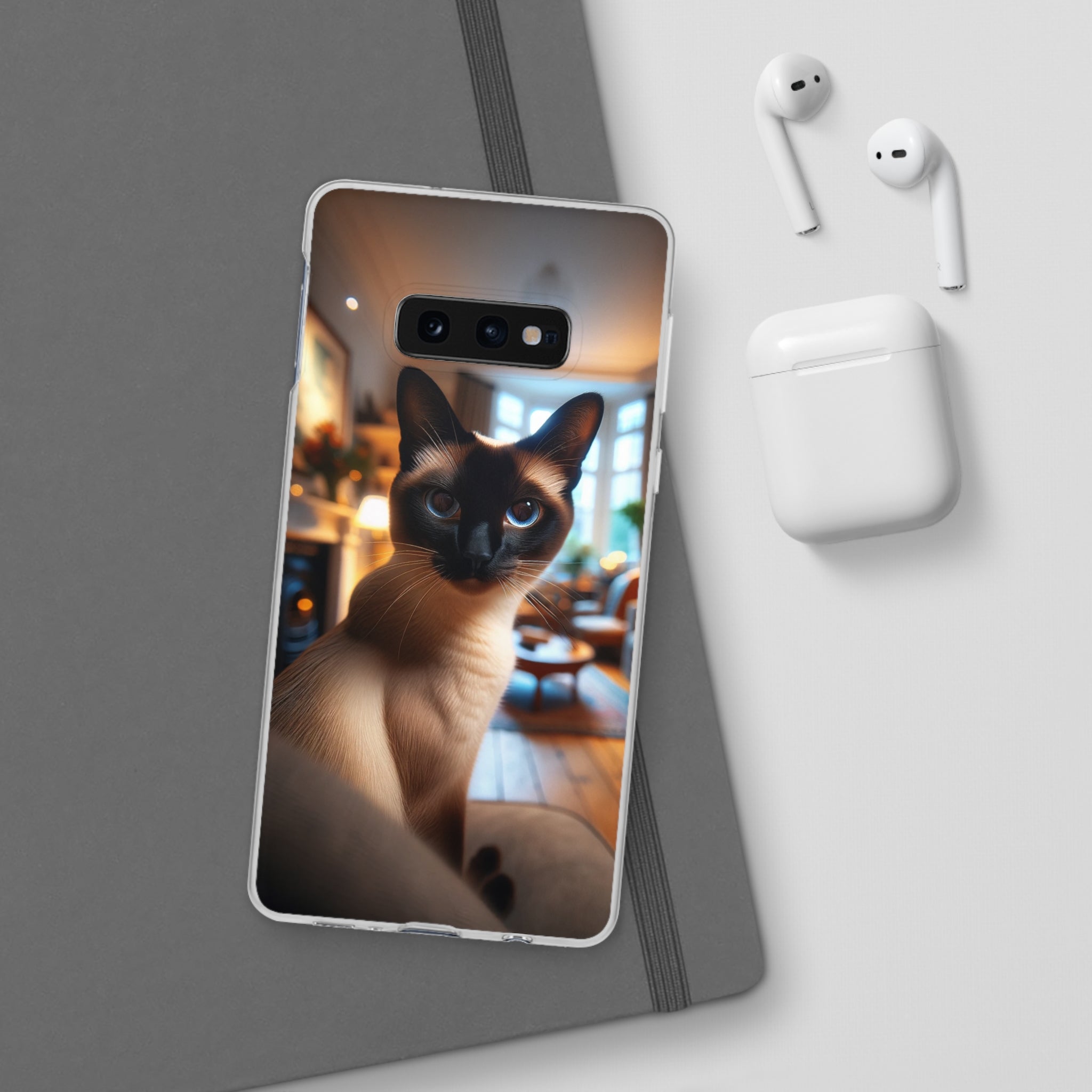 Curious Siamese cat - Flexi Case (Samsung only)