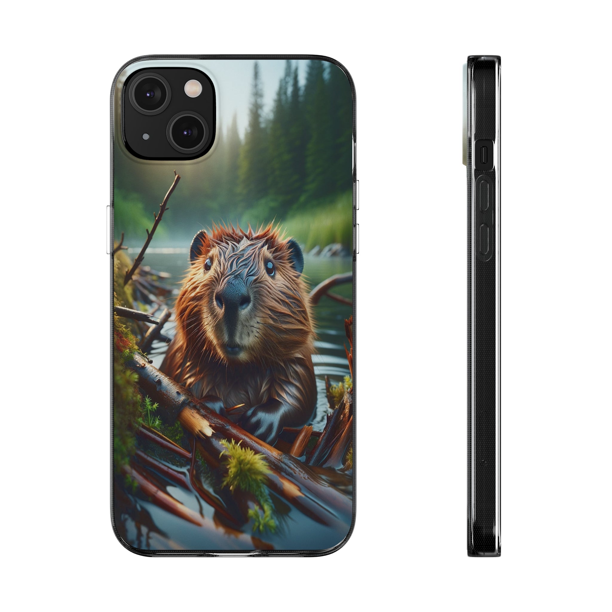 Curious Beaver - Soft Phone Case