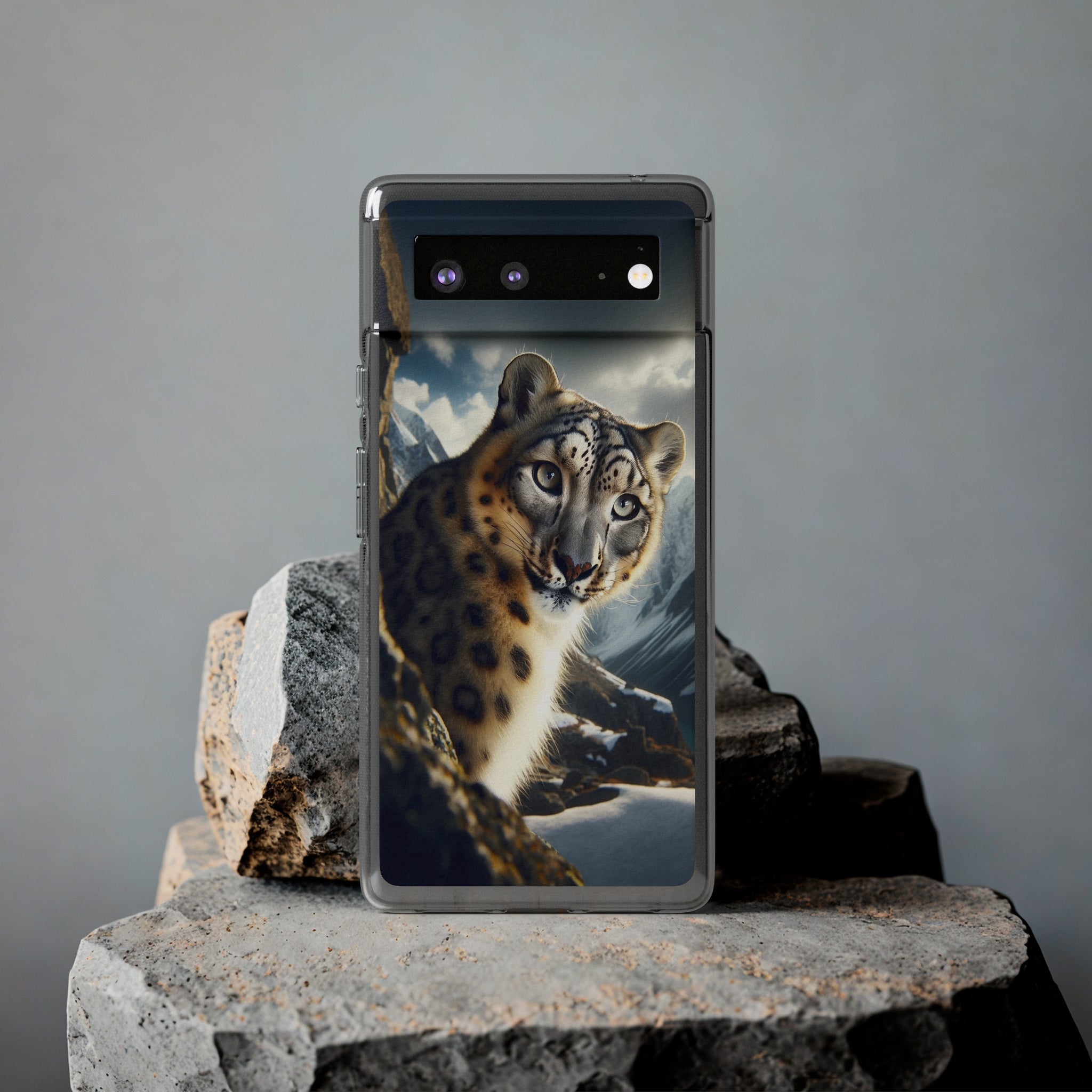 Snow Leopard - Soft Phone Case