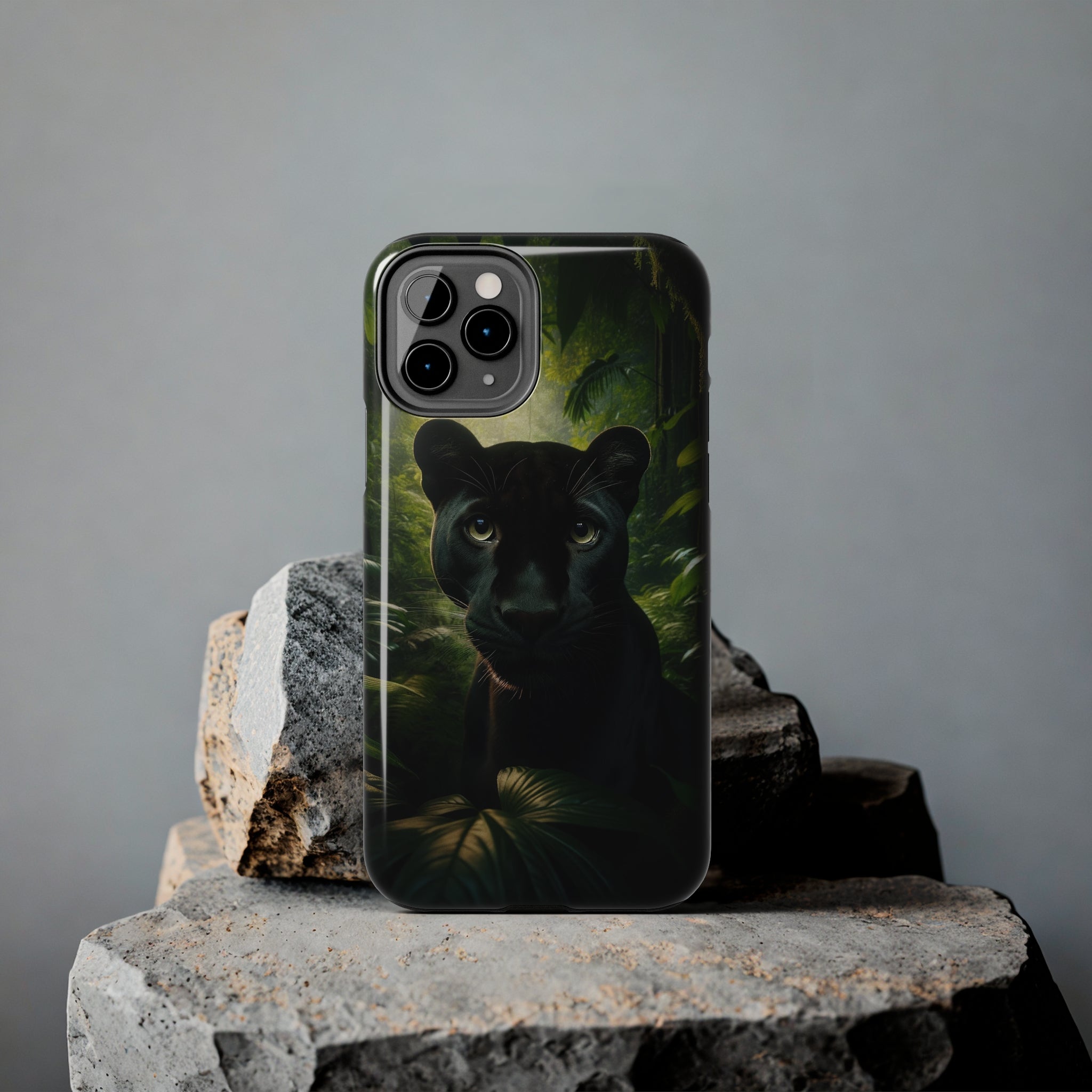 Curious black panther - Tough Phone Case