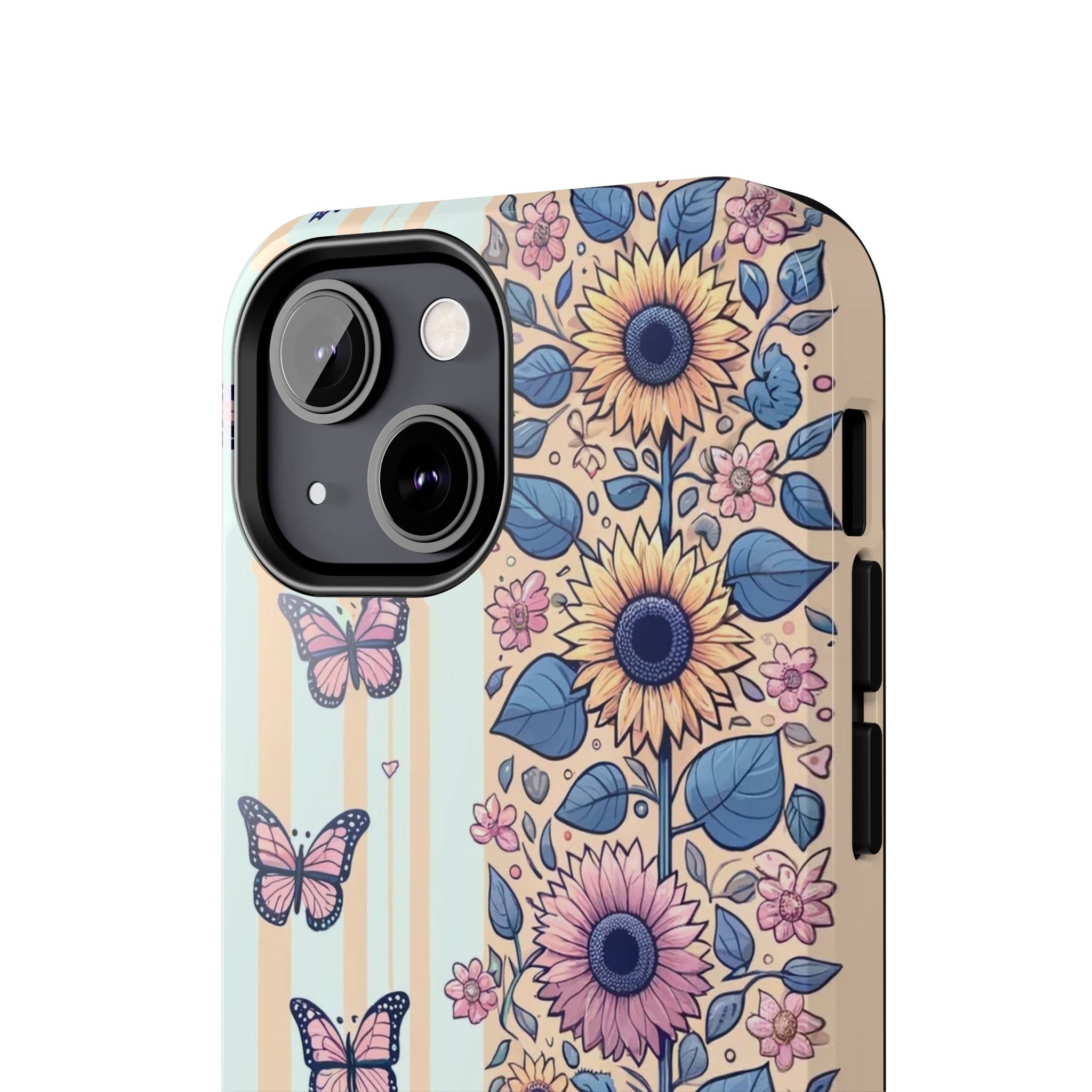 Butterflies and Sunflowers - Tough Phone Case