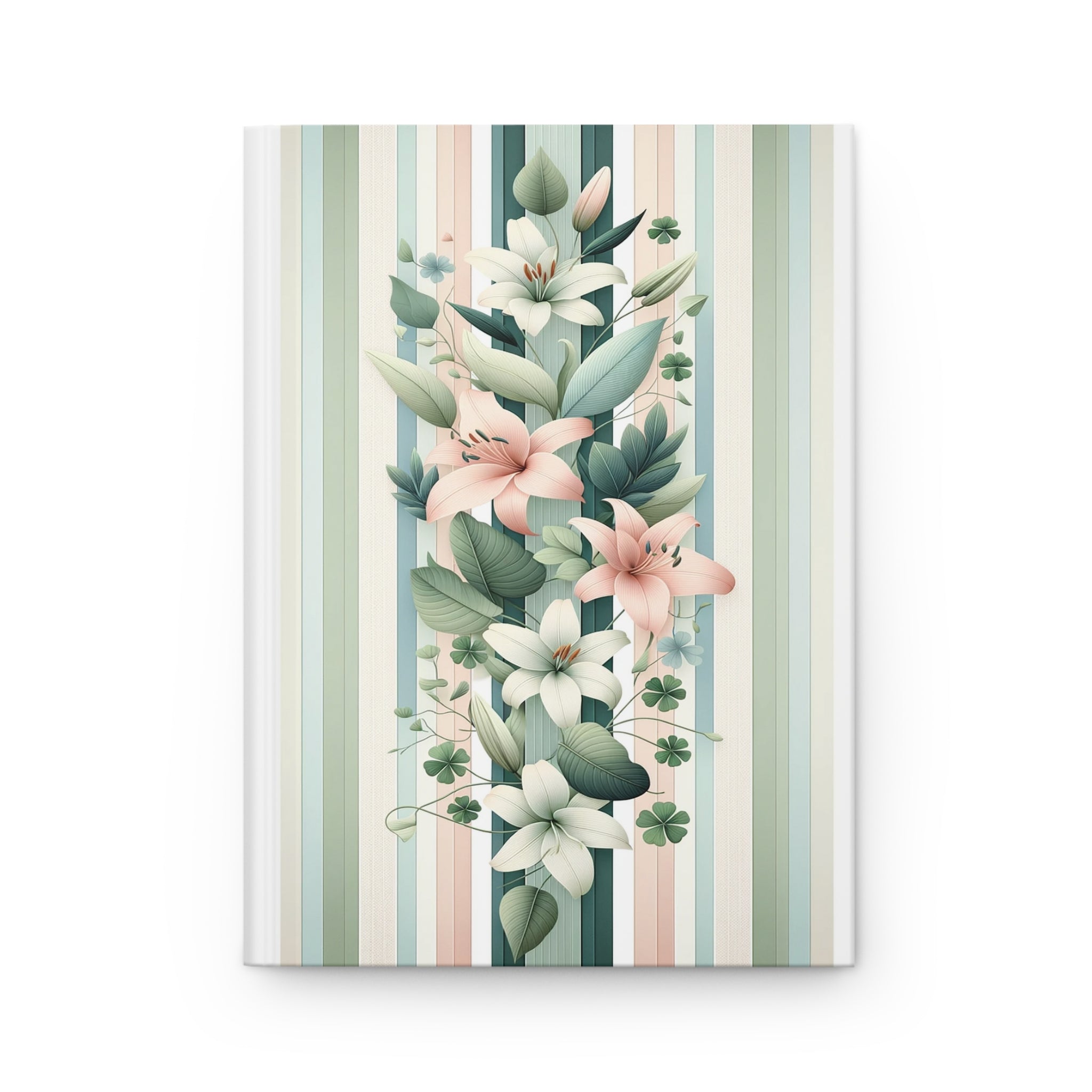 Lilies Pastel 2 - Hardcover Notebook