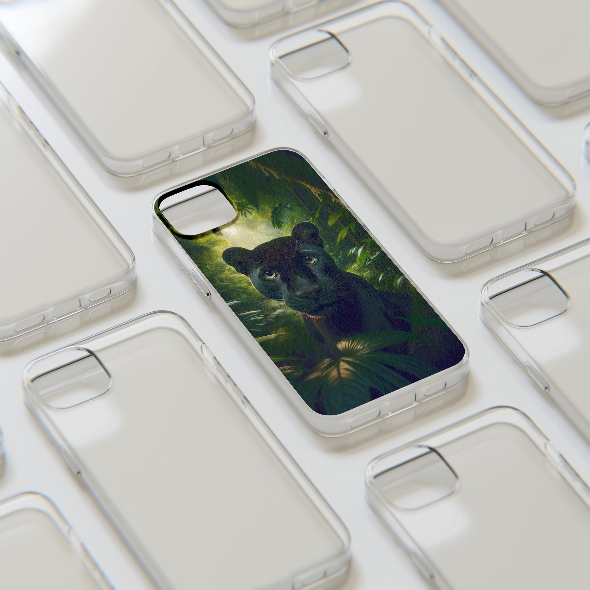 Curious Panther - Soft Phone Case