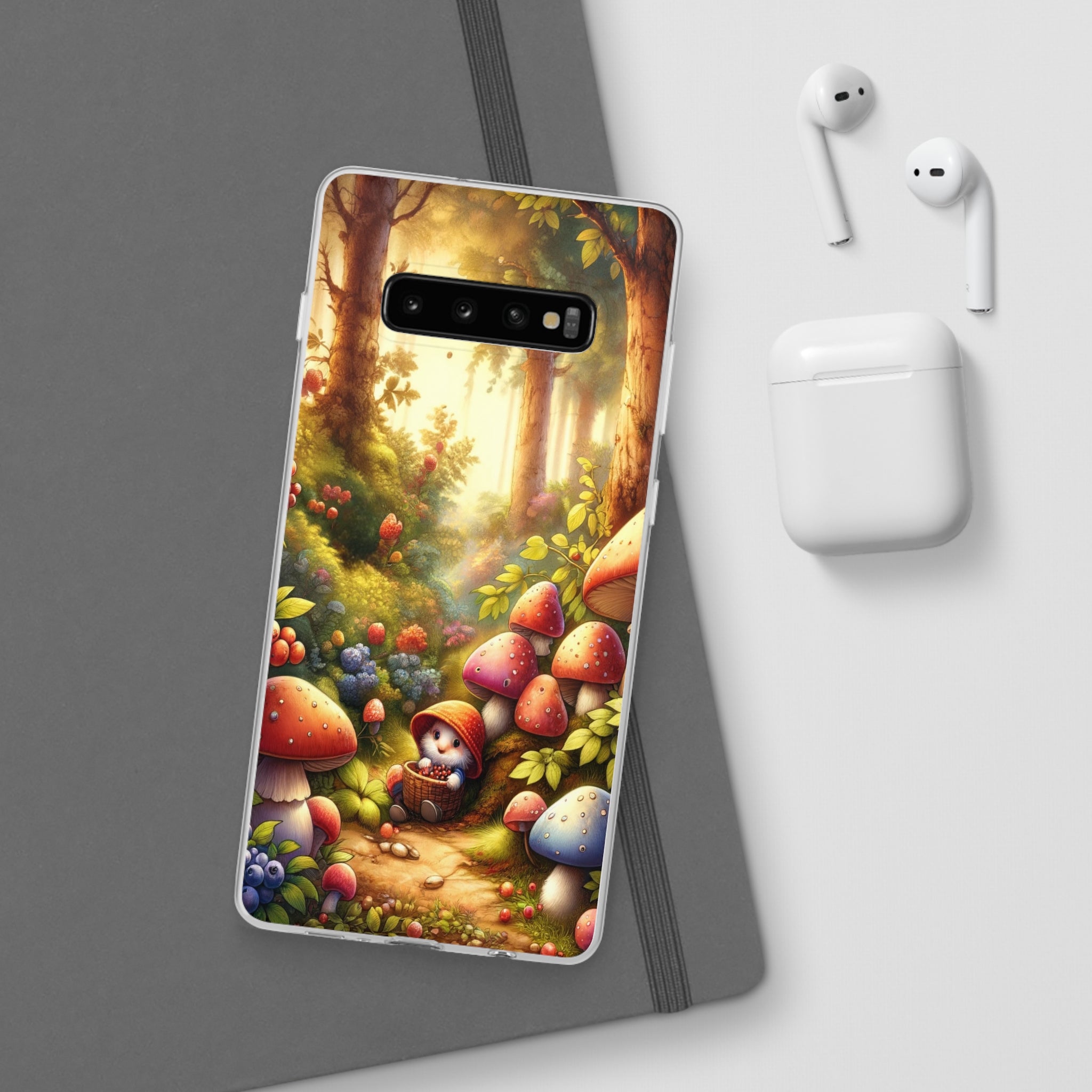 Gnome and mushrooms - Flexi Case (Samsung only)