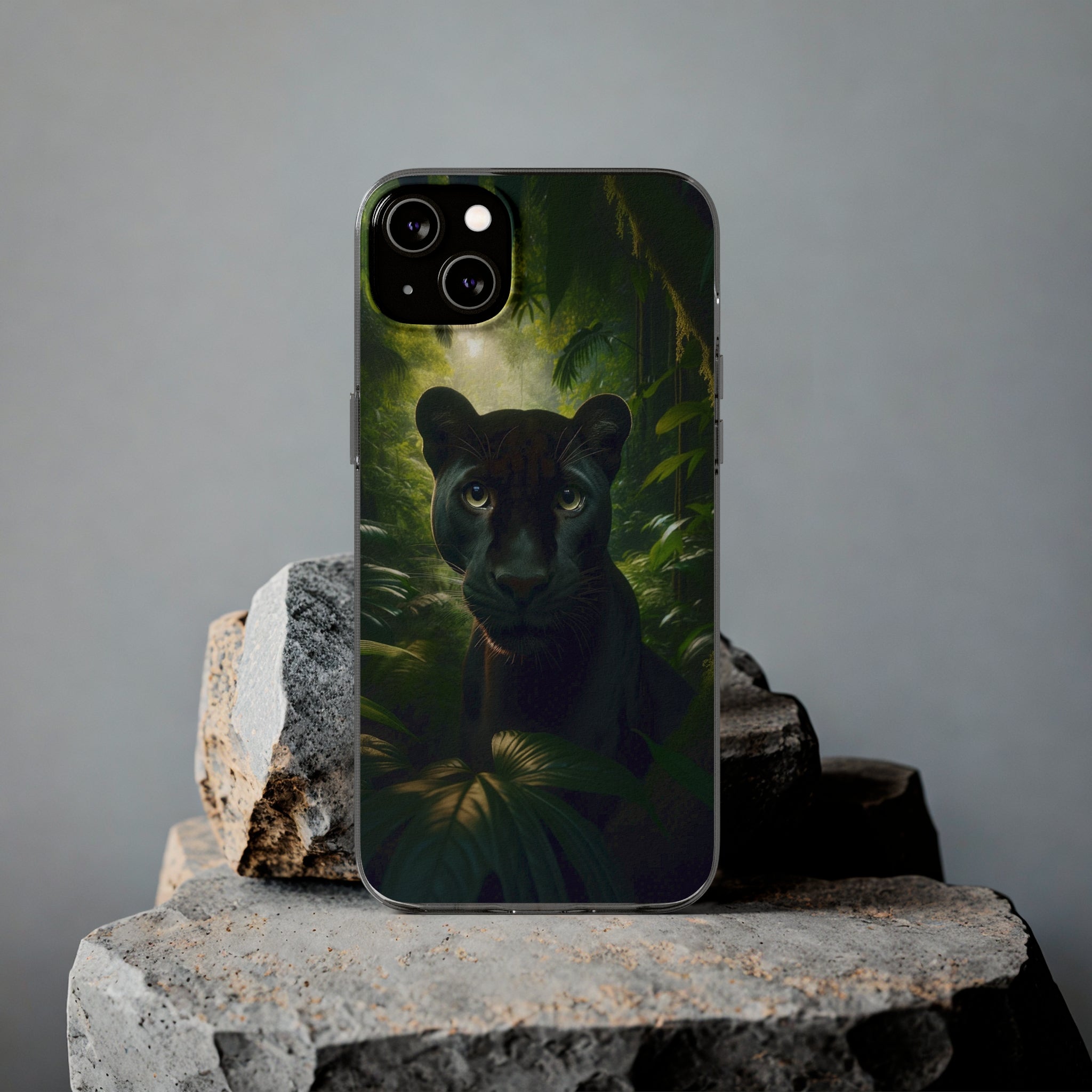 Curious Panther - Soft Phone Case