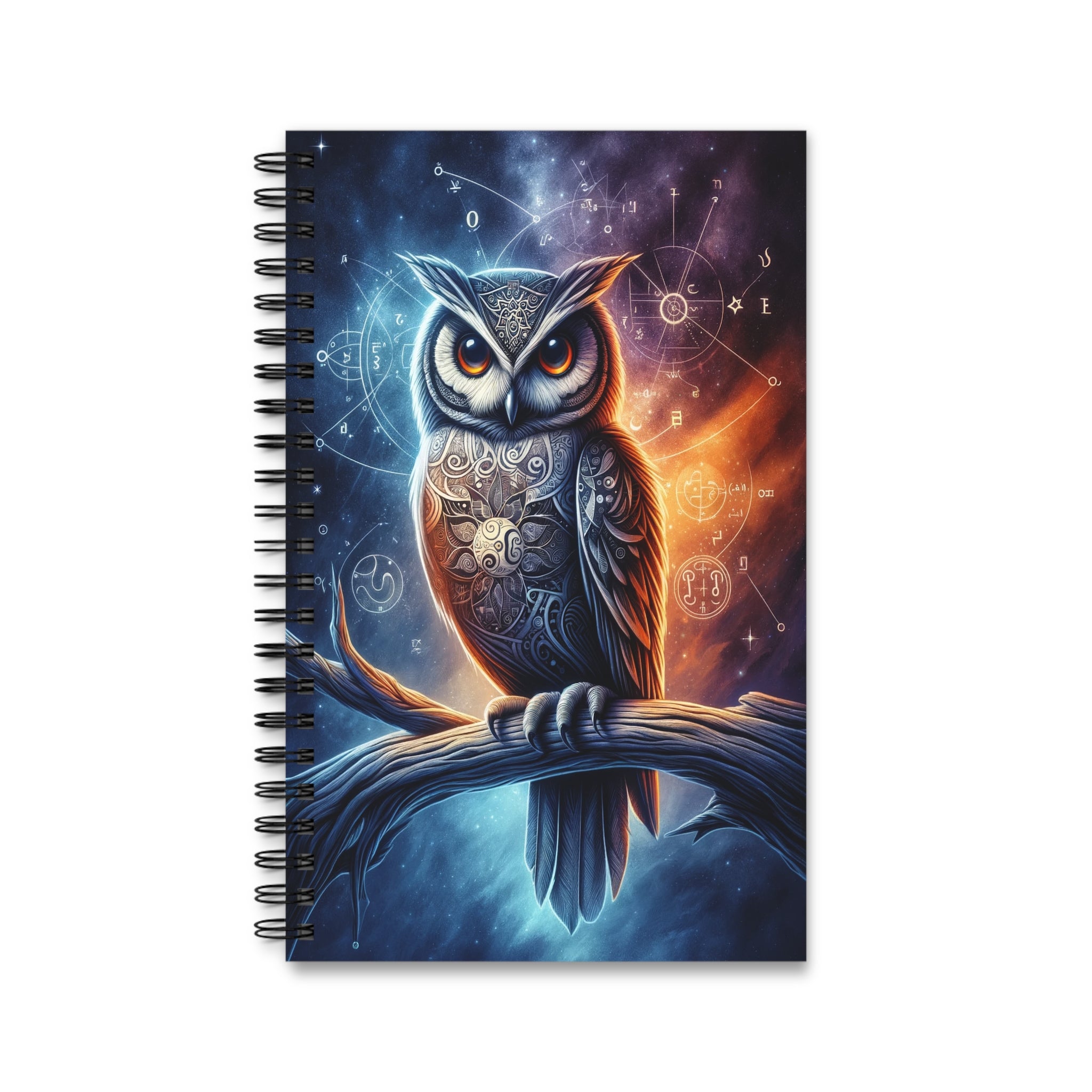 Purple Blue Owl- Spiral Journal (EU)