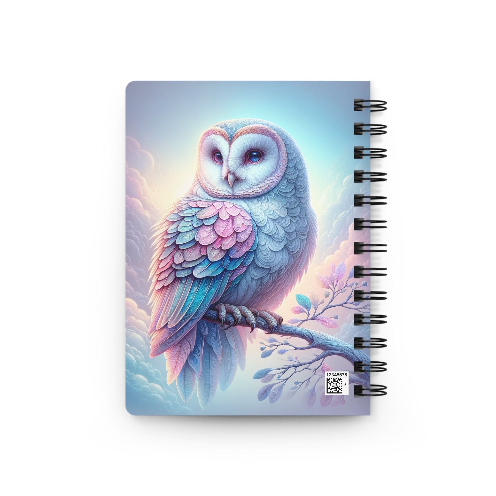 Pink Owl - Spiral Notebook