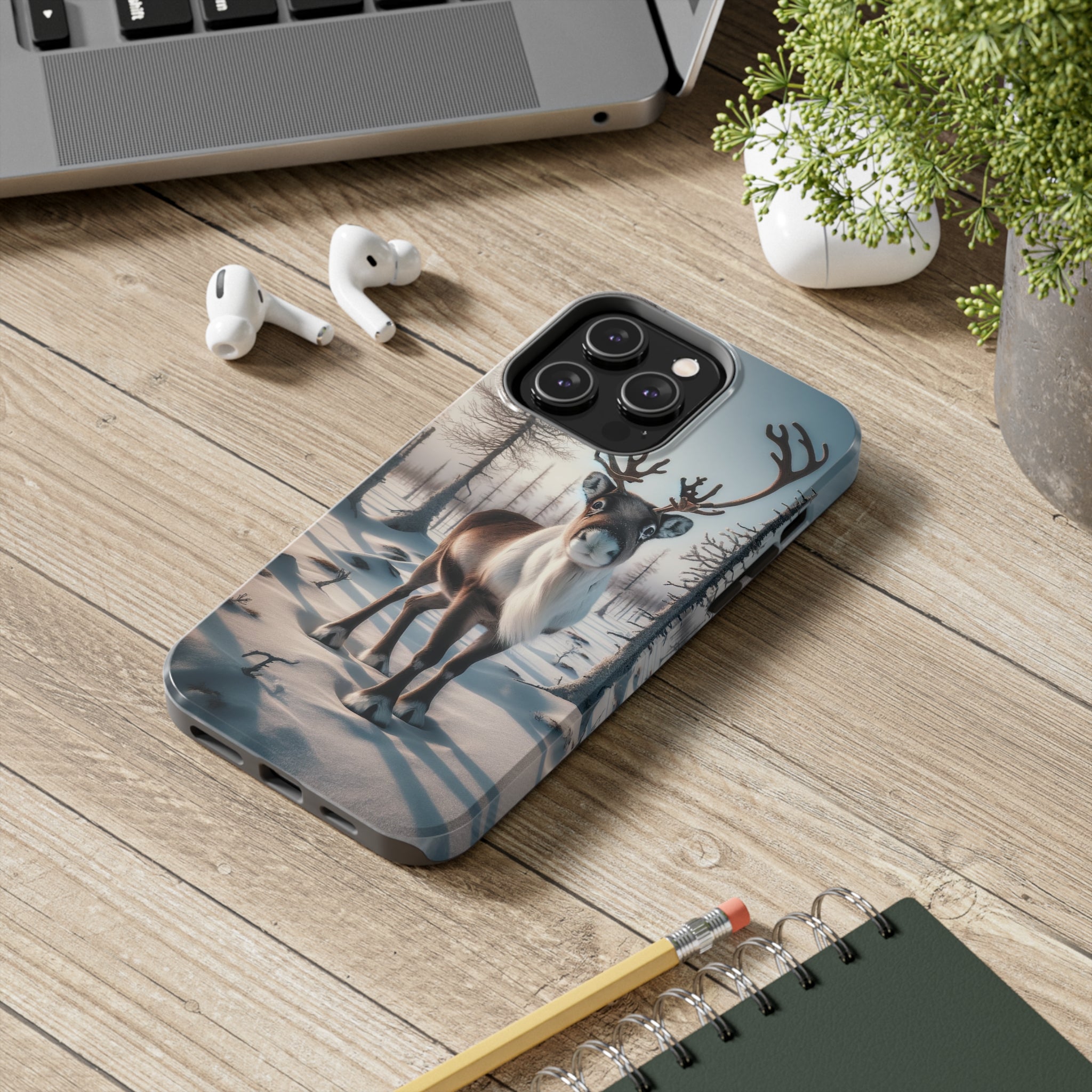 Curious reindeer - Tough Phone Case