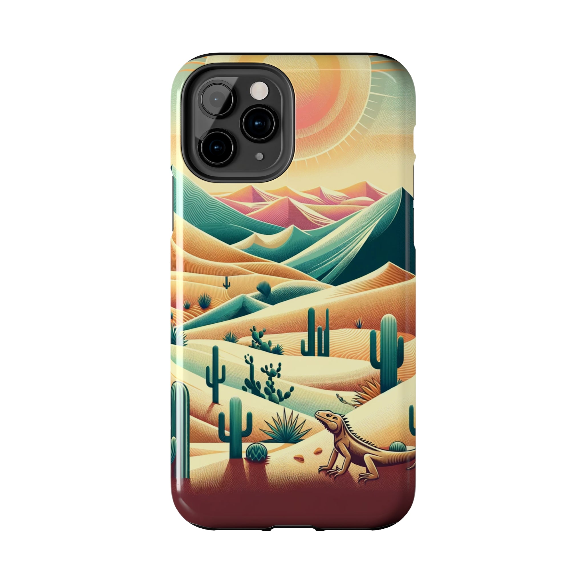 Iguana in the desert - Tough Phone Case