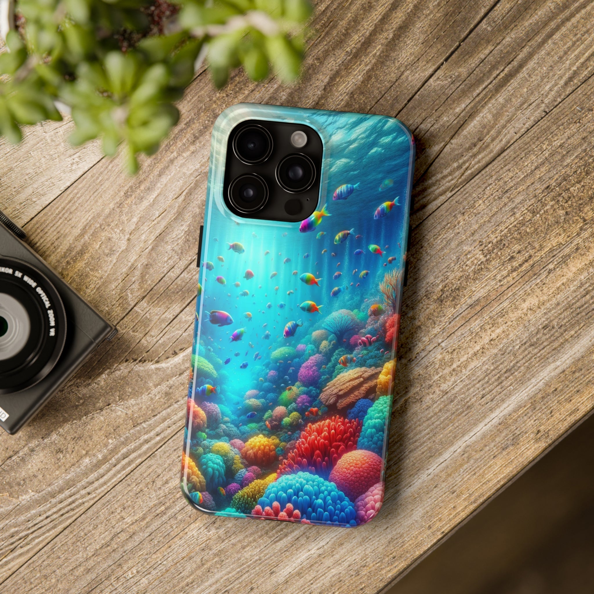 Coloured fish and coral reef - Tough Phone Case