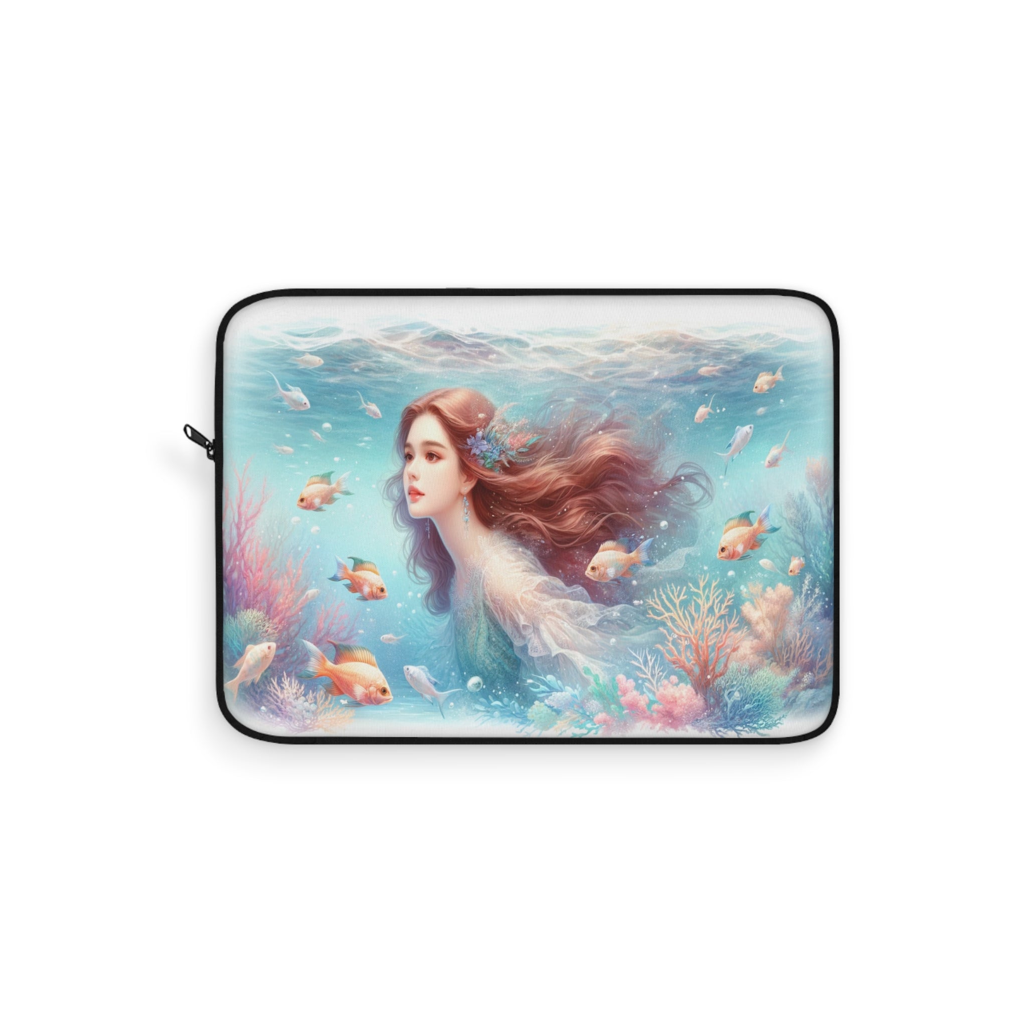 Mermaid with brown hair - Laptop Sleeve