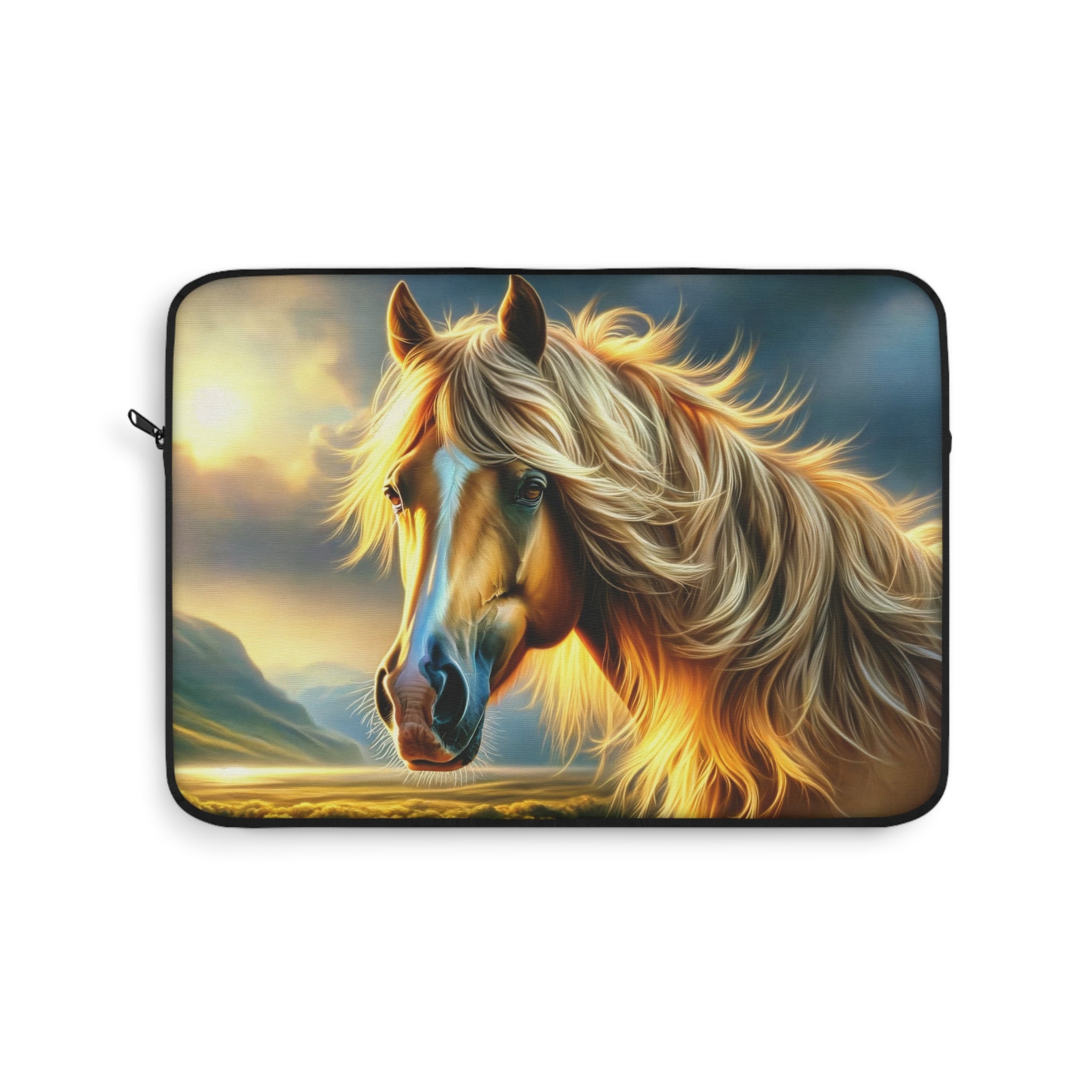 Golden coloured horse - Laptop Sleeve