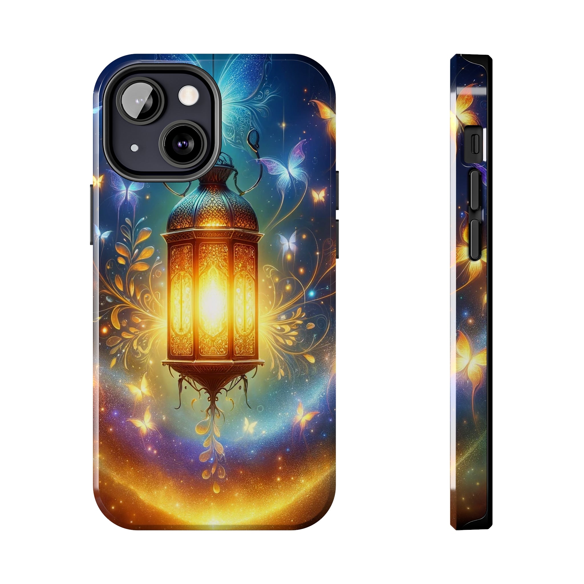 Butterflies around a lamp - Tough Phone Case