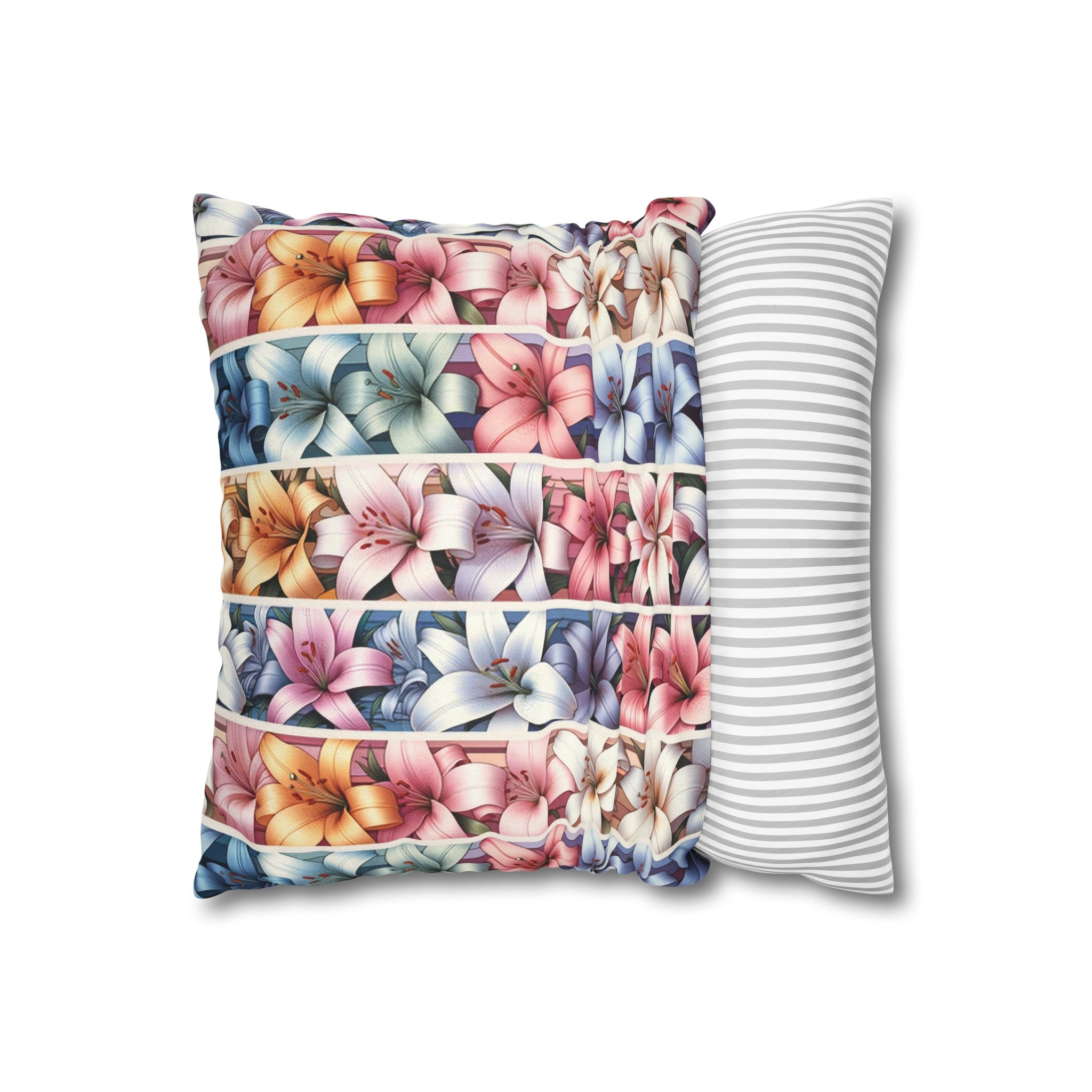 Lilies 5 - Polyester Square Pillowcase