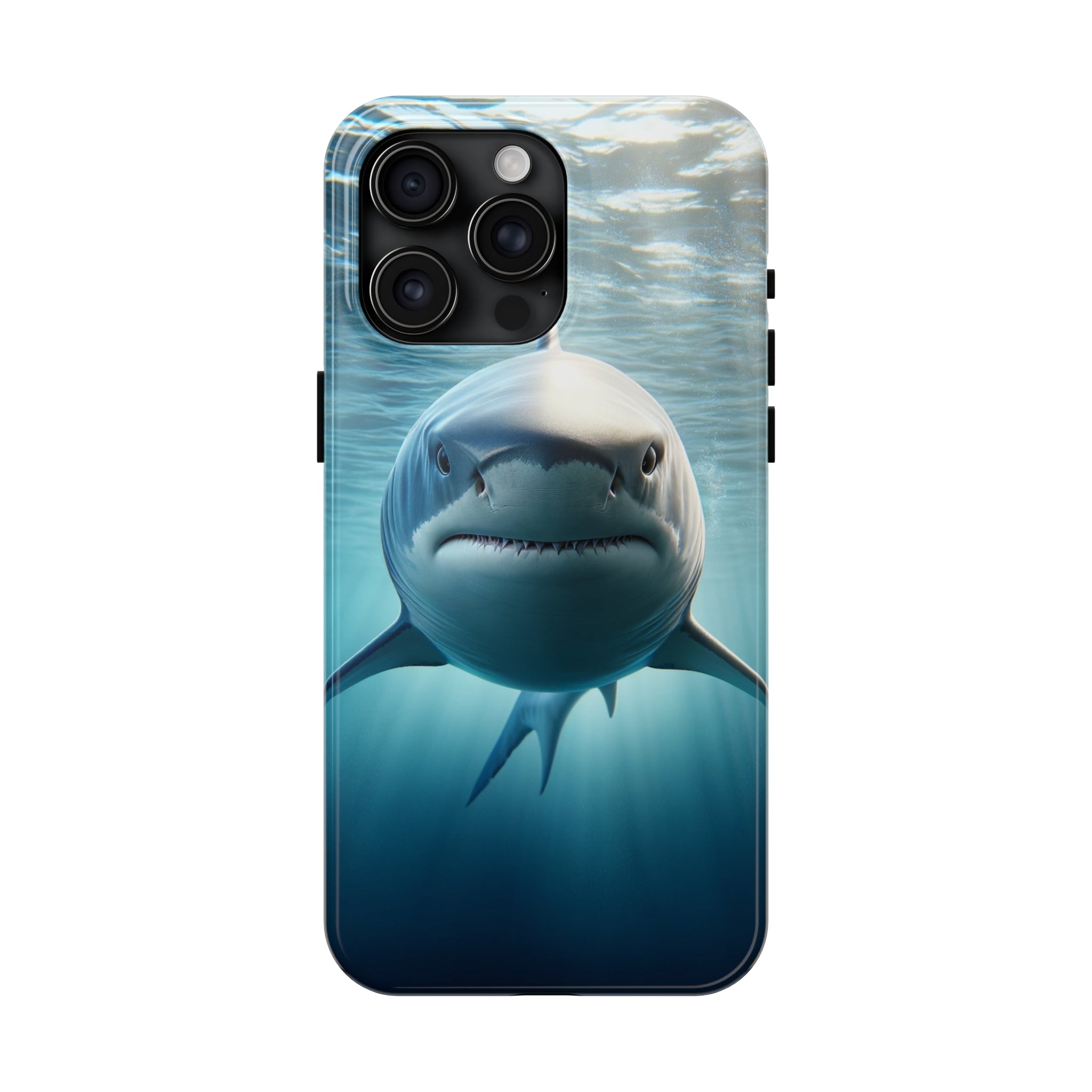 Curious shark - Tough Phone Case