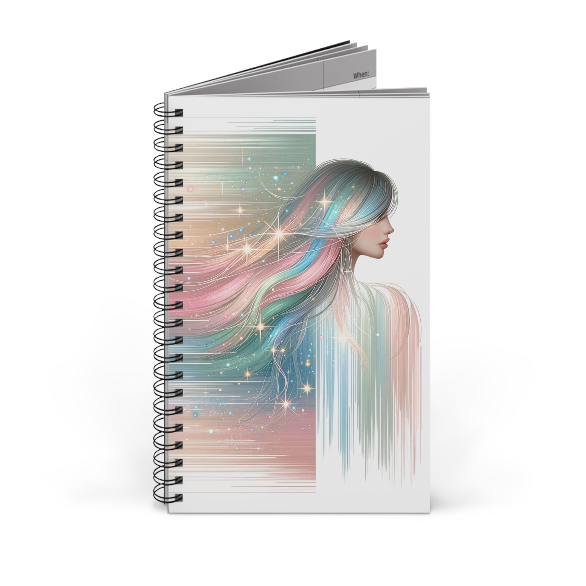 Lady with colourful hair - Spiral Journal (EU)