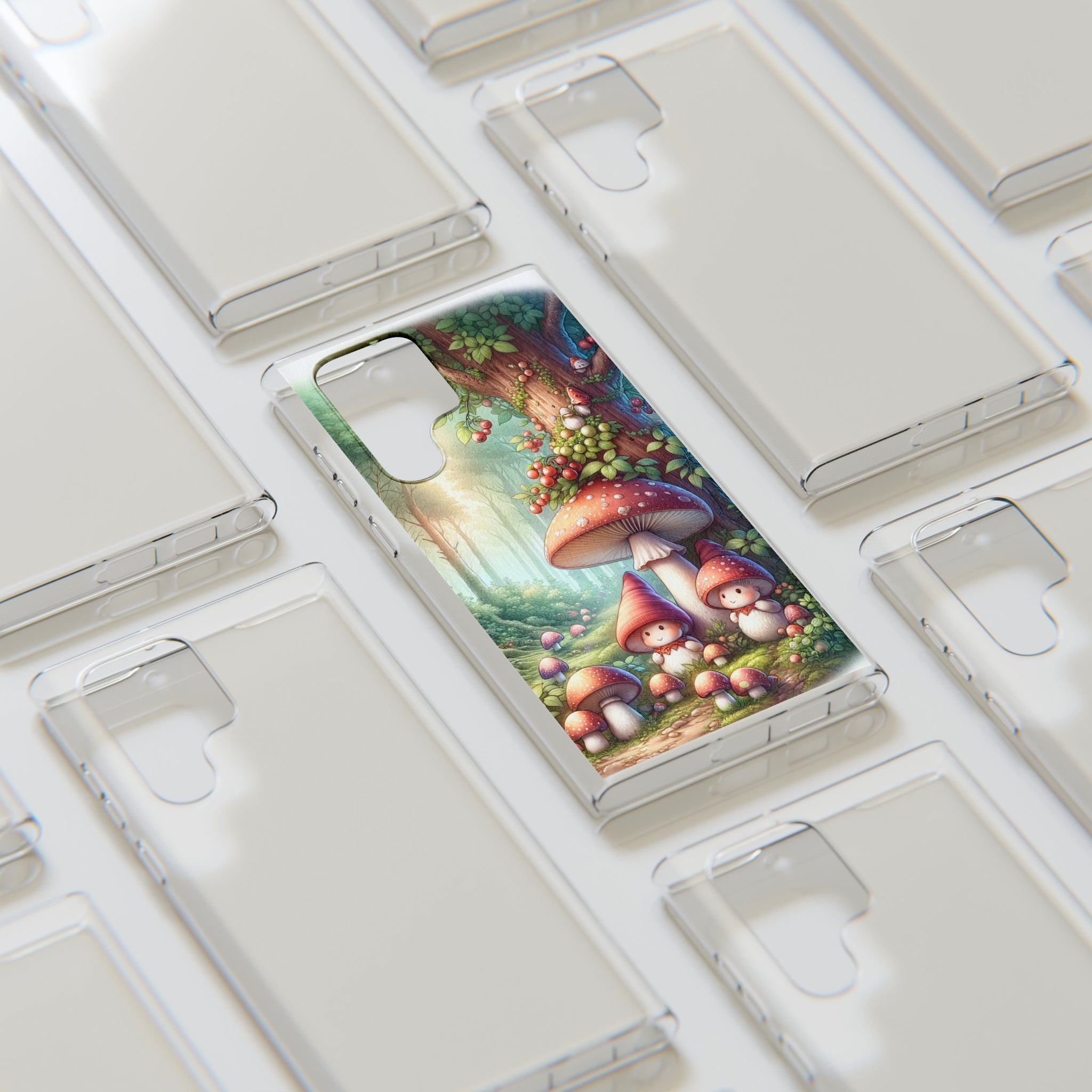 Gnomes and mushrooms - Soft Phone Case