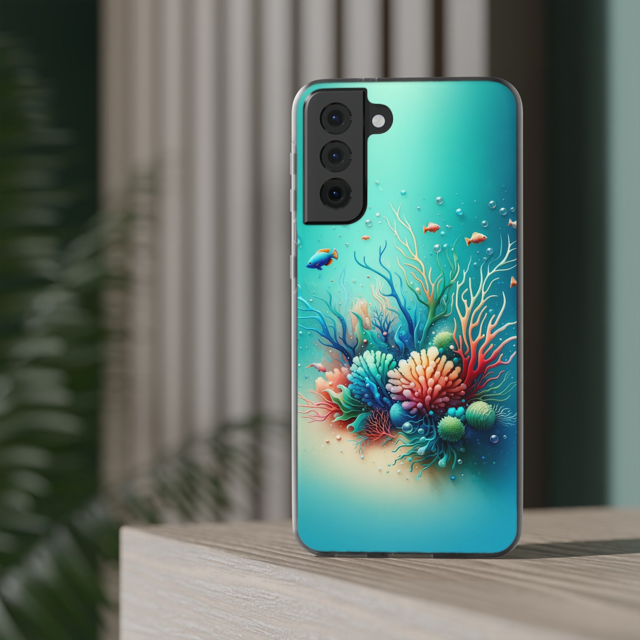 Fish around coral reef - Flexi Case (Samsung only)