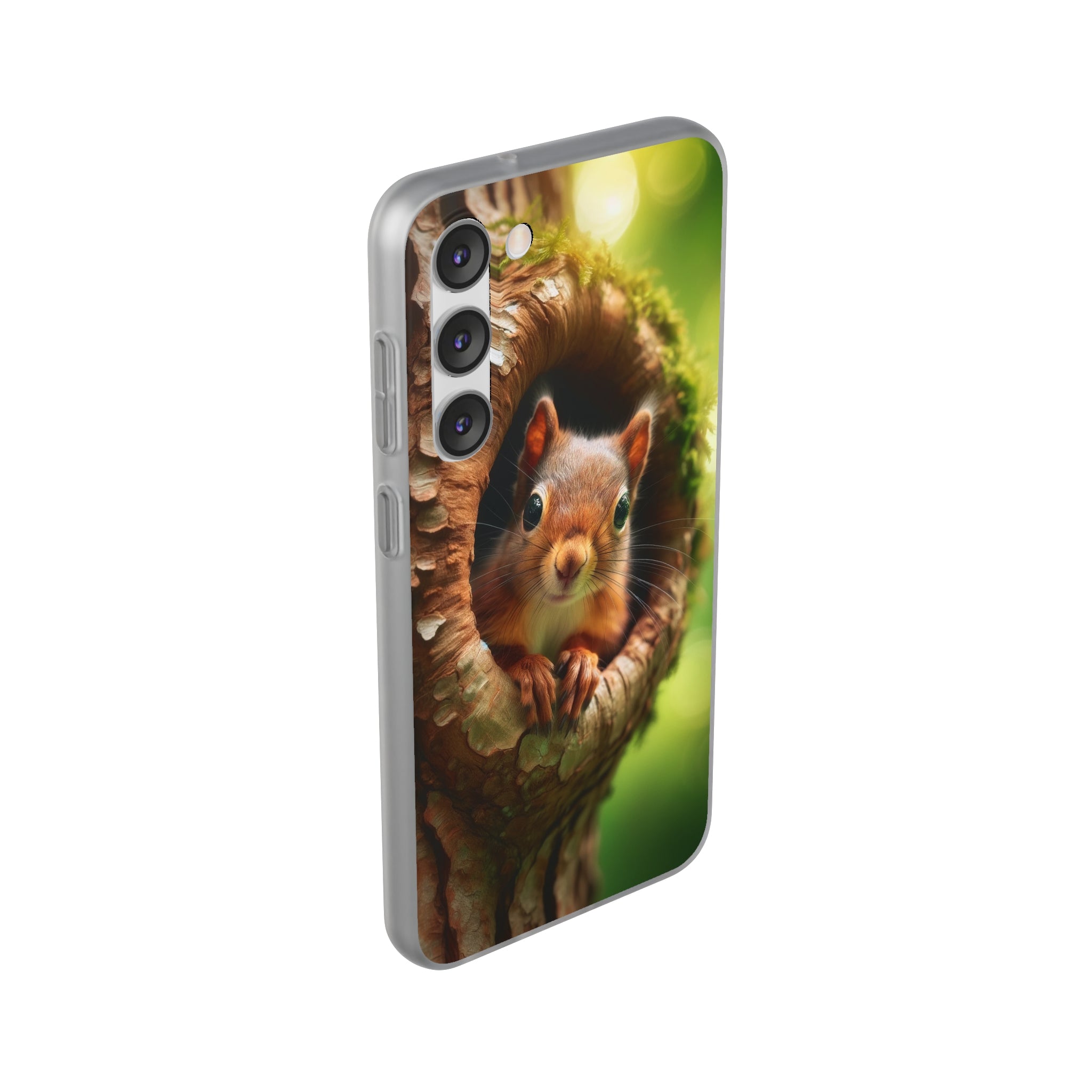 Squirrel in a treehole - Flexi Case (Samsung only)