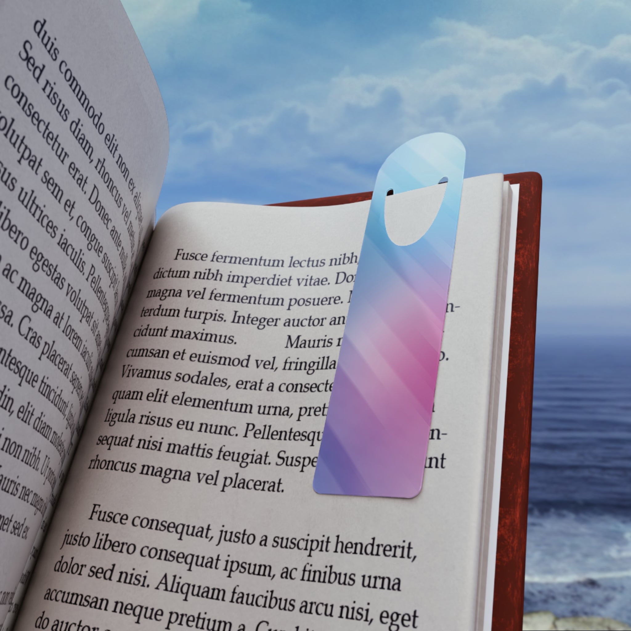 Diagonal, pastel lines 2 - Bookmark