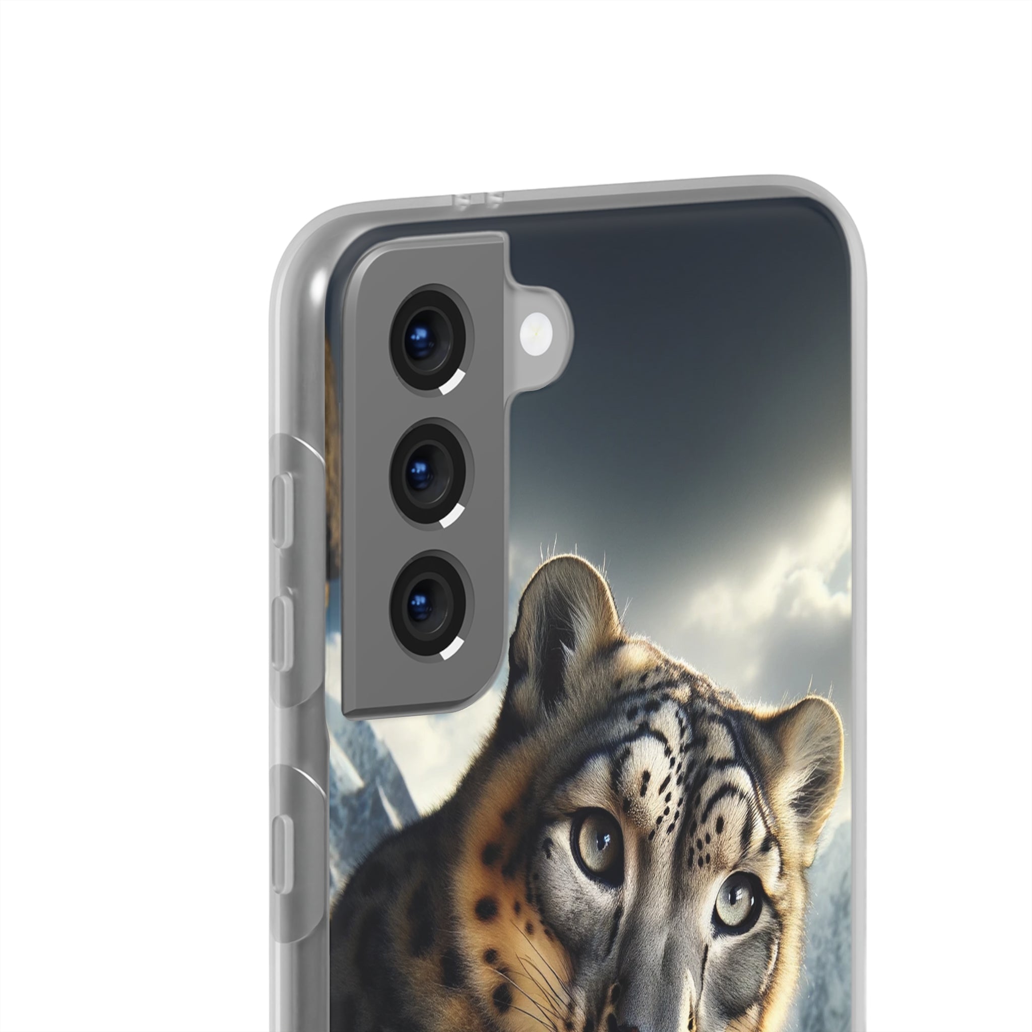 Curious Snow leopard - Flexi Case (Samsung only)