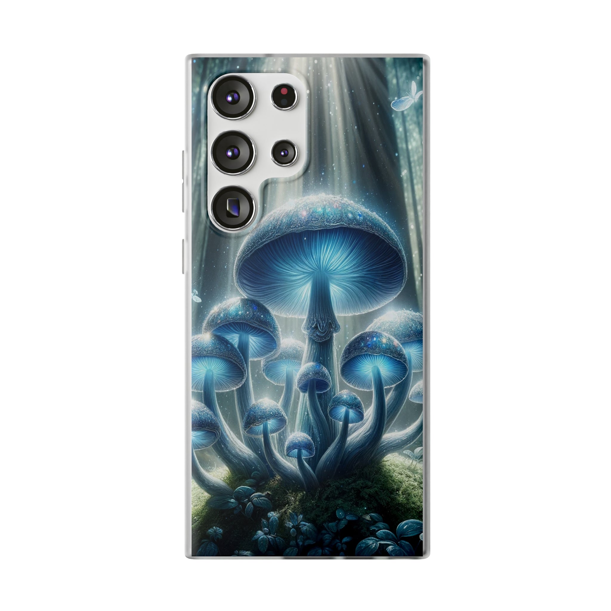 Lightblue mushrooms - Flexi Case (Samsung only)